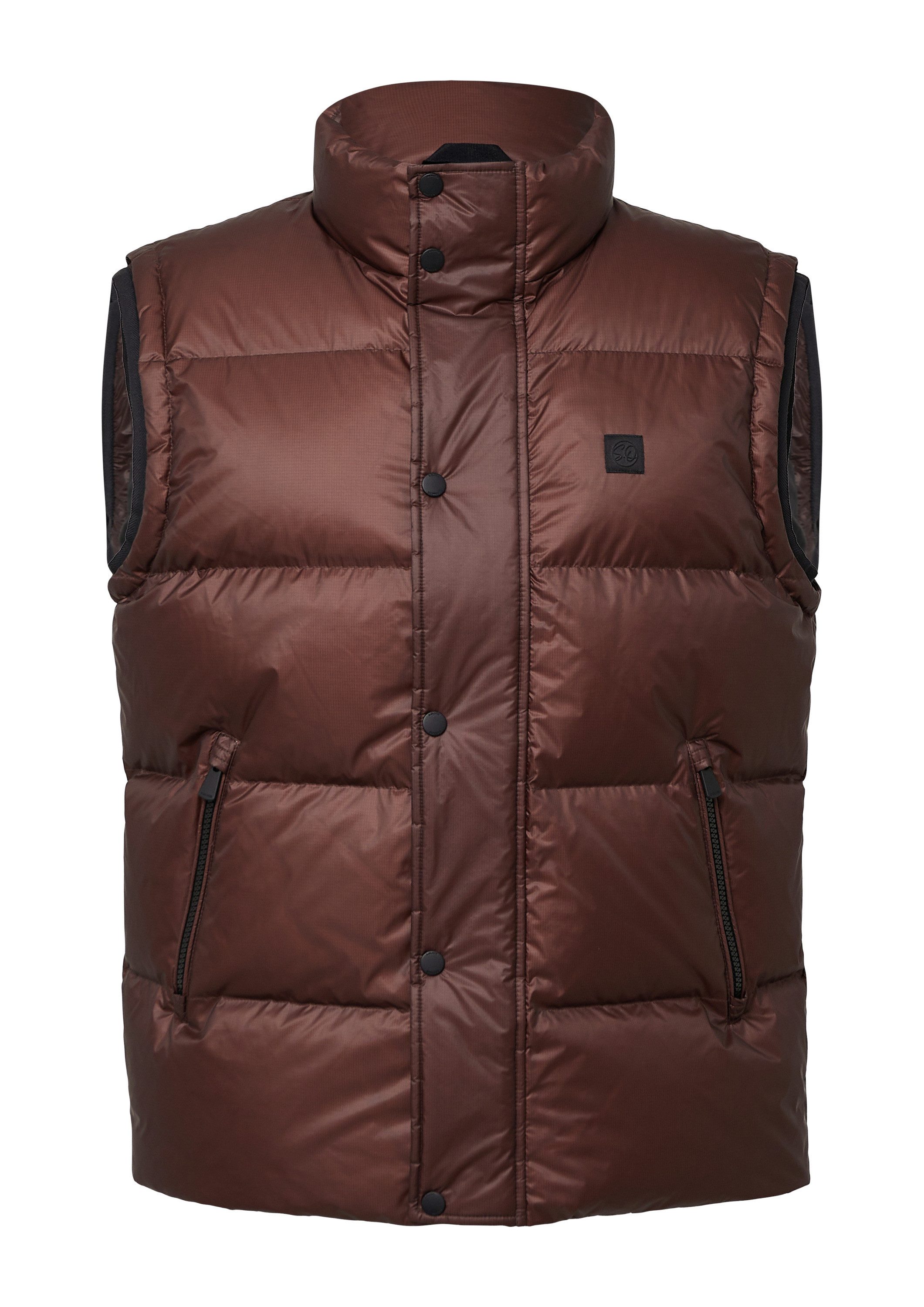 s.Oliver Outdoorjacke Outdoor-Weste Edle Steppweste mit recycelter Daune