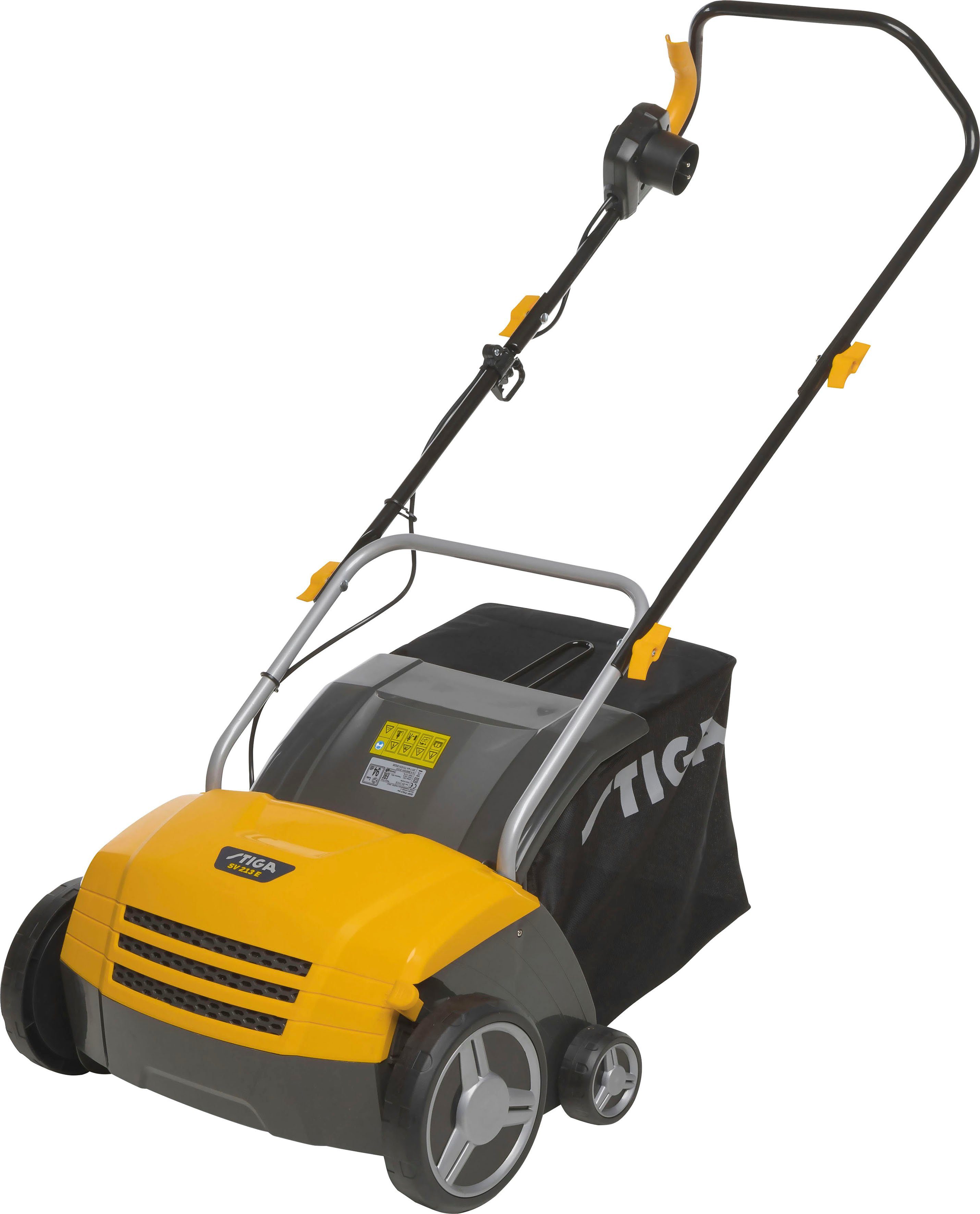 STIGA GARDEN Elektro-Vertikutierer SV 213 E, 32 cm Arbeitsbreite, 2-in-1: Vertikutierer und Rasenlüfter