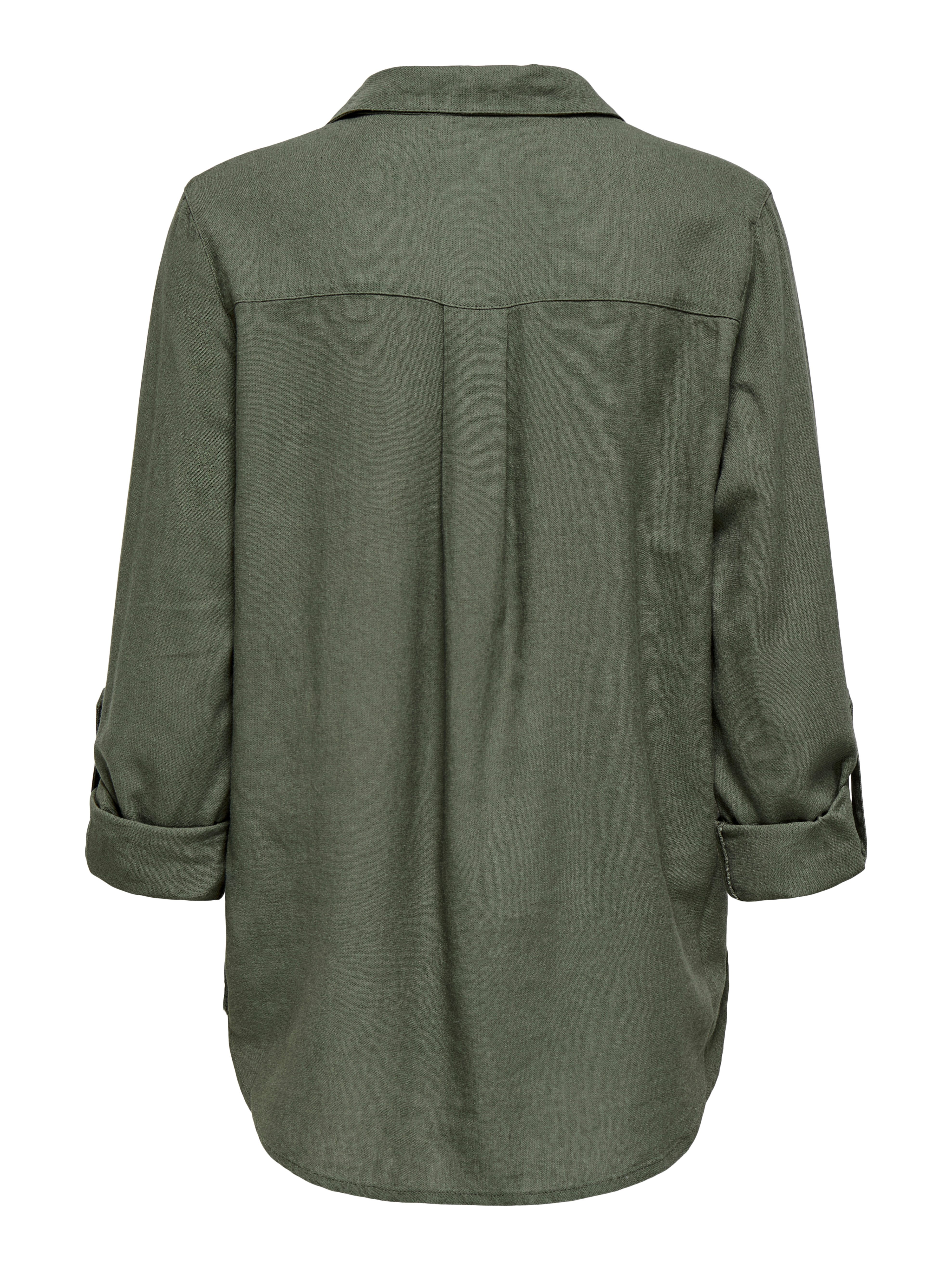 ONLY Hemdbluse ONLGOA 3/4 STRAP LINEN BL SHIRT CC PNT mit Leinen, umschlagb günstig online kaufen