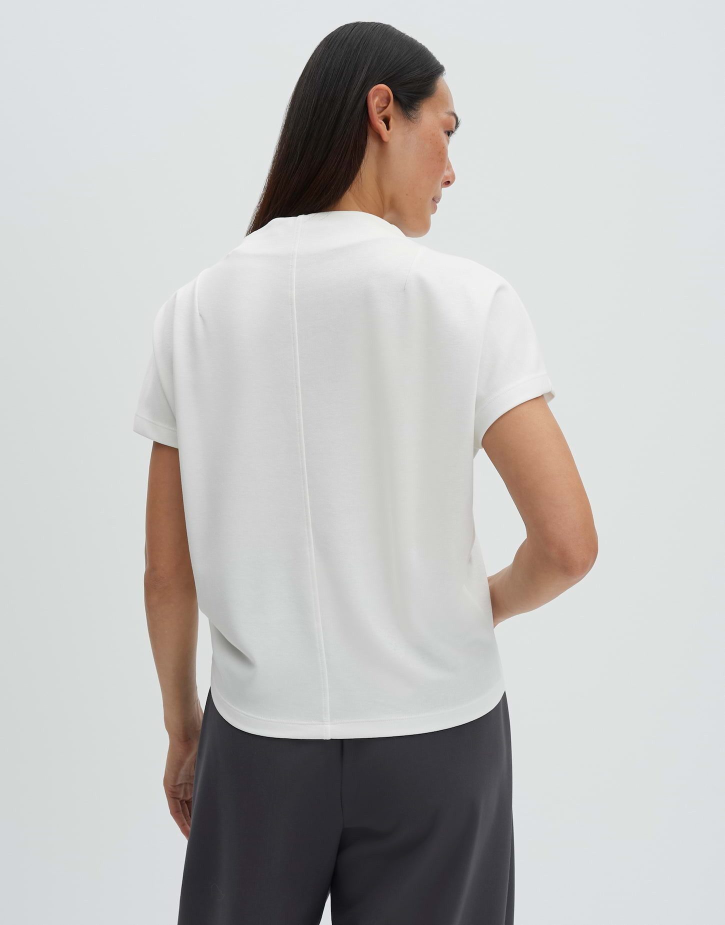 someday Kurzarmshirt Kiline Lockere Passform, komfortabel und leicht glänzend