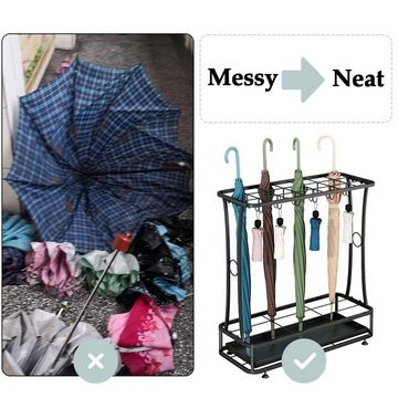 NUODWELL Schirmständer Schirmständer,Regenschirmständer mit Wasserauffangschale(1 St)