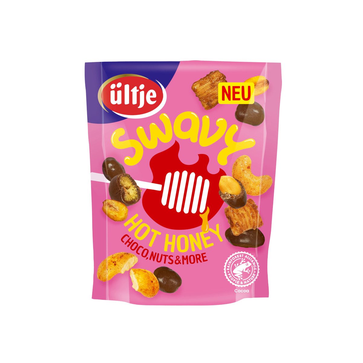 UELTJE Knabberei, ültje Swavy HotHoney Snackmix pikante honigsüße Highlights 120g