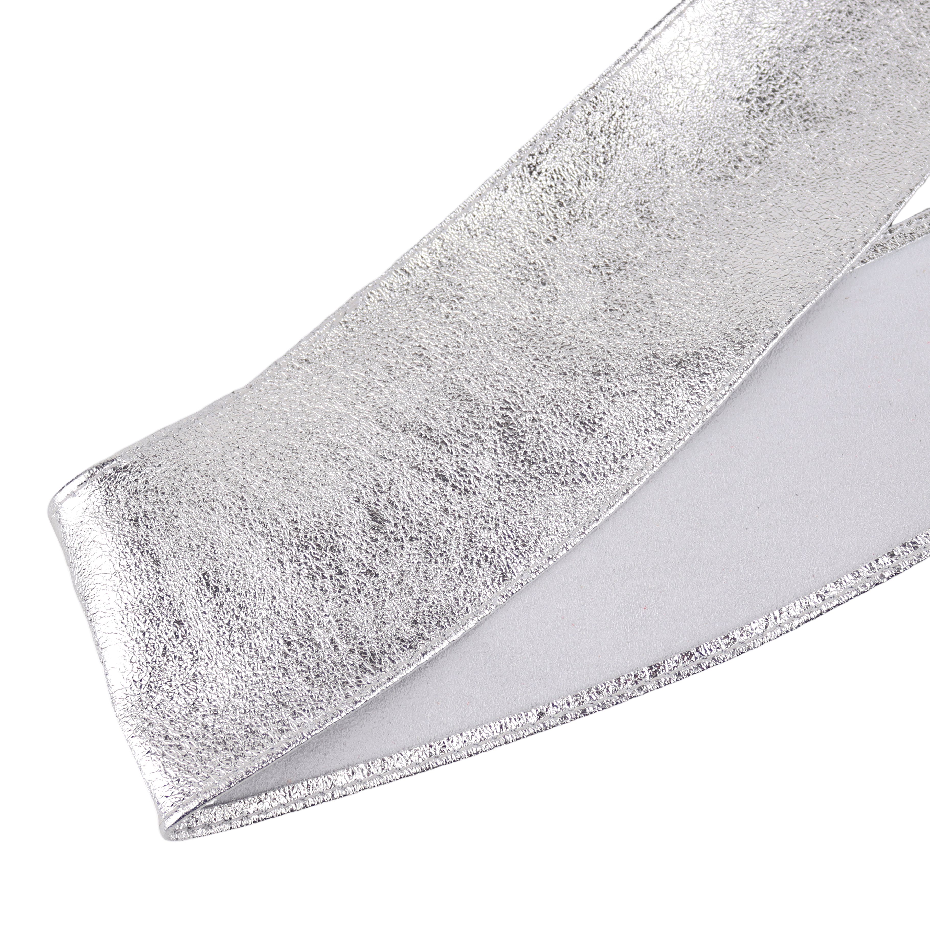 MIRROSI Taillengürtel Wickelgürtel aus Echtleder, Schleife mit breitem Bund (mit breitem Bund zum Wickeln, 7cm Breit, 265cm lang) OBi Gürtel, Bindegürtel, Schnü – Bild 2 von 4