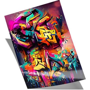 Mister-Kreativ XXL-Wandbild Favourite Graffiti - Premium Wandbild, Viele Größen + Materialien, Poster + Leinwand + Acrylglas