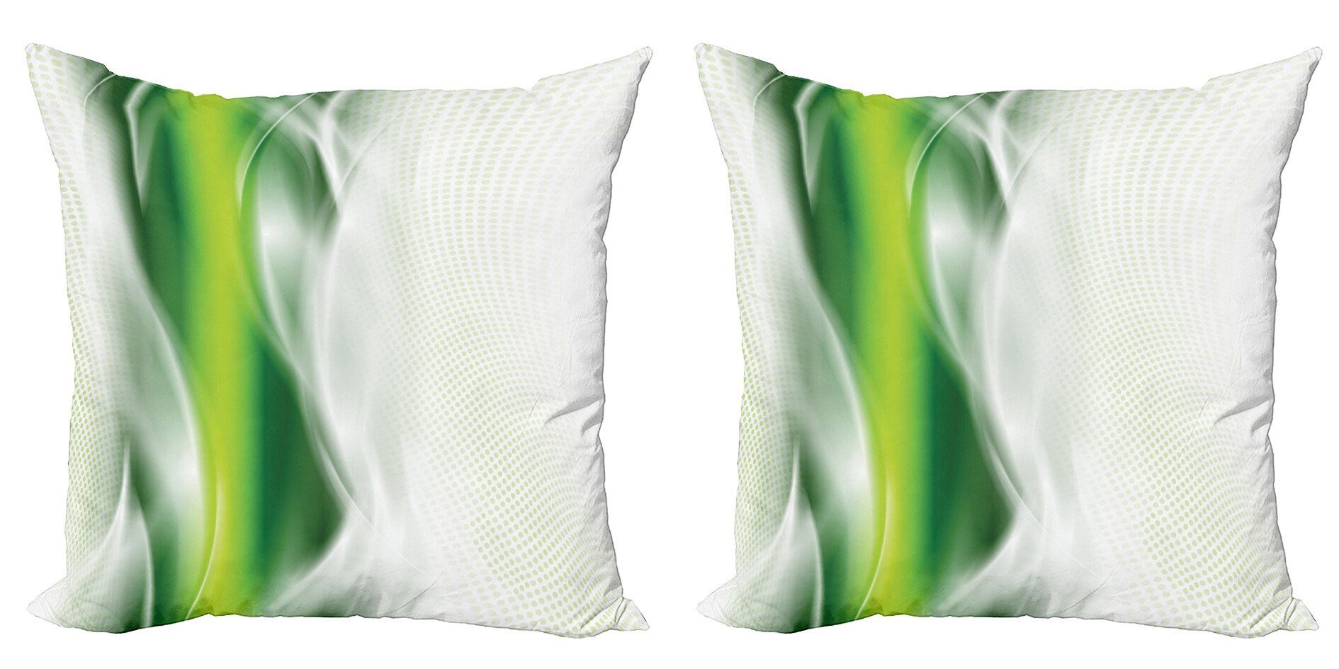 Kissenbezüge Modern Accent Doppelseitiger Digitaldruck, Abakuhaus (2 Stück), Abstrakt Kühle Wellenförmige Blumen