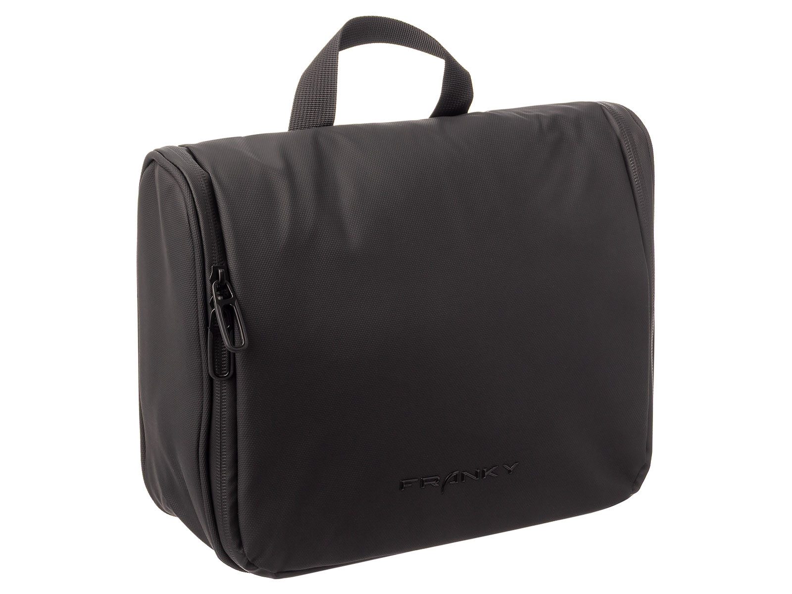 Franky Kulturbeutel Kulturbeutel Haken Washbag KB3 Beautycase (ein Stück, 1-tlg., ca. B/H/T 25,5x16x9 cm), Innenfächer