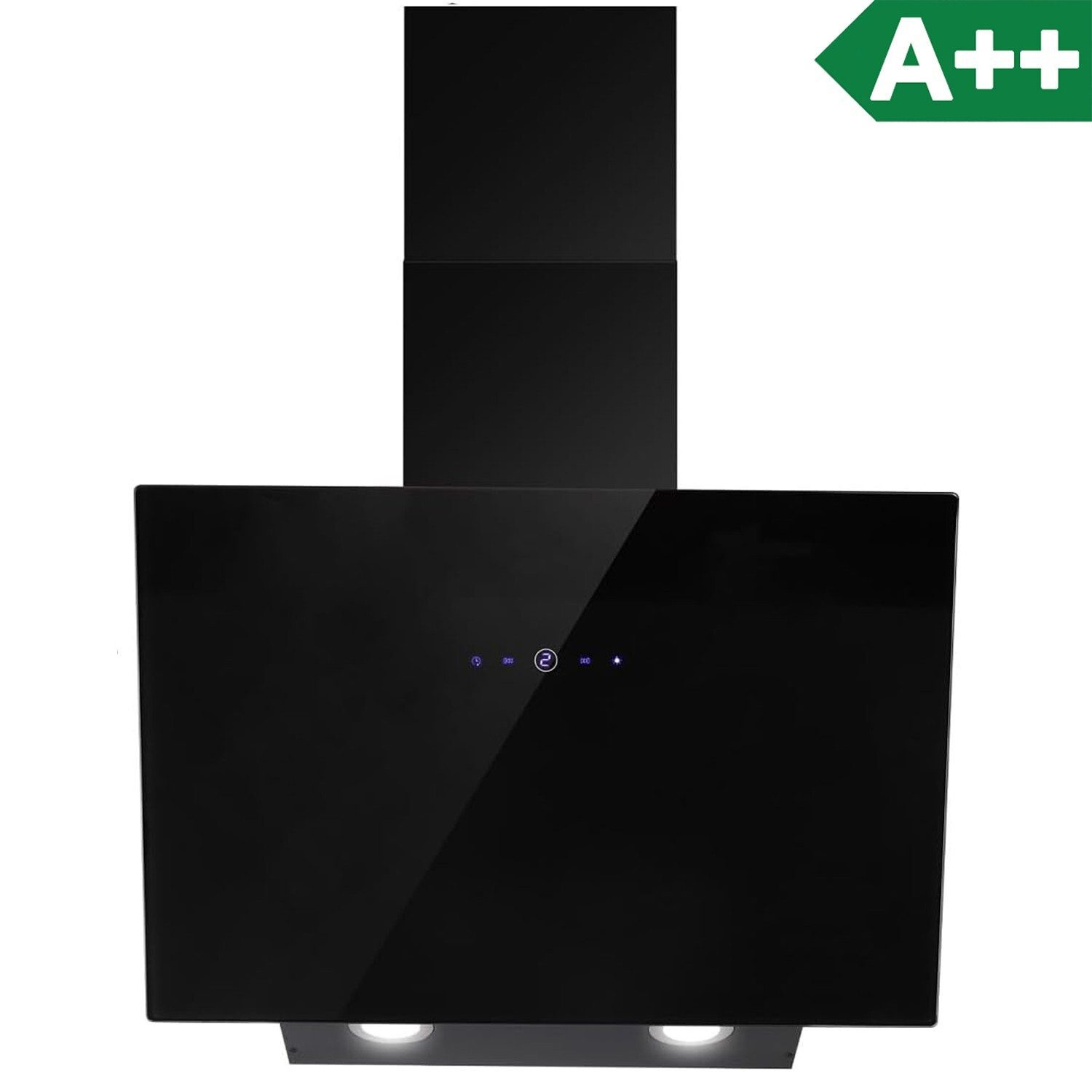 SNDOAS Kopffreihaube Dunstabzugshaube 60cm, 550 m³/h Saugleistung, Abluft/Umluft, A++ Touch-Steuerung, Verzögerungs-Ausschaltfunktion, …