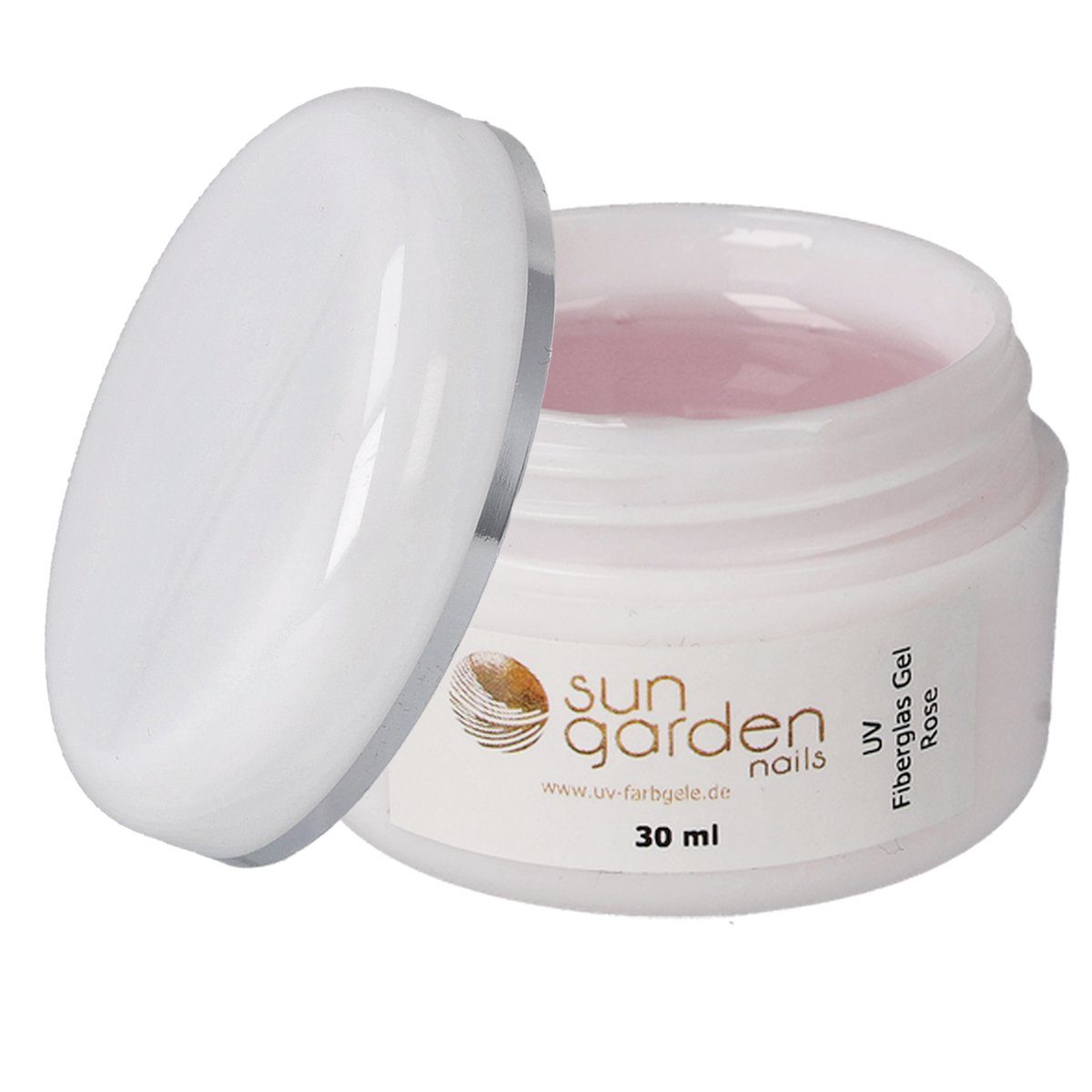 Sun Garden Nails Nagellack 30 ml UV Fiberglas Gel Rosé-Klar