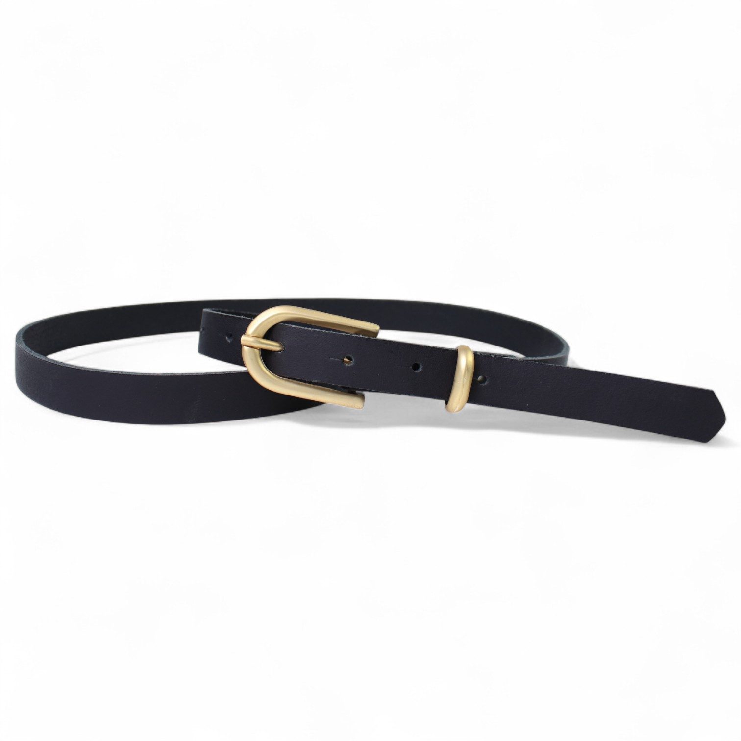 FRONHOFER Taillengürtel Damen Rindleder schmal (1-St) 2 cm, mattgold, fürs Kleid