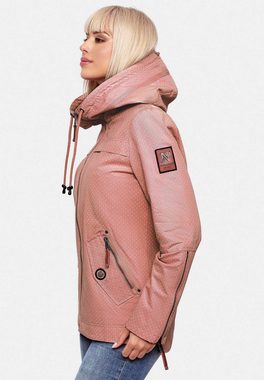 Navahoo Outdoorjacke Wekoo moderner Damen Übergangsparka aus Baumwolle mit Kapuze