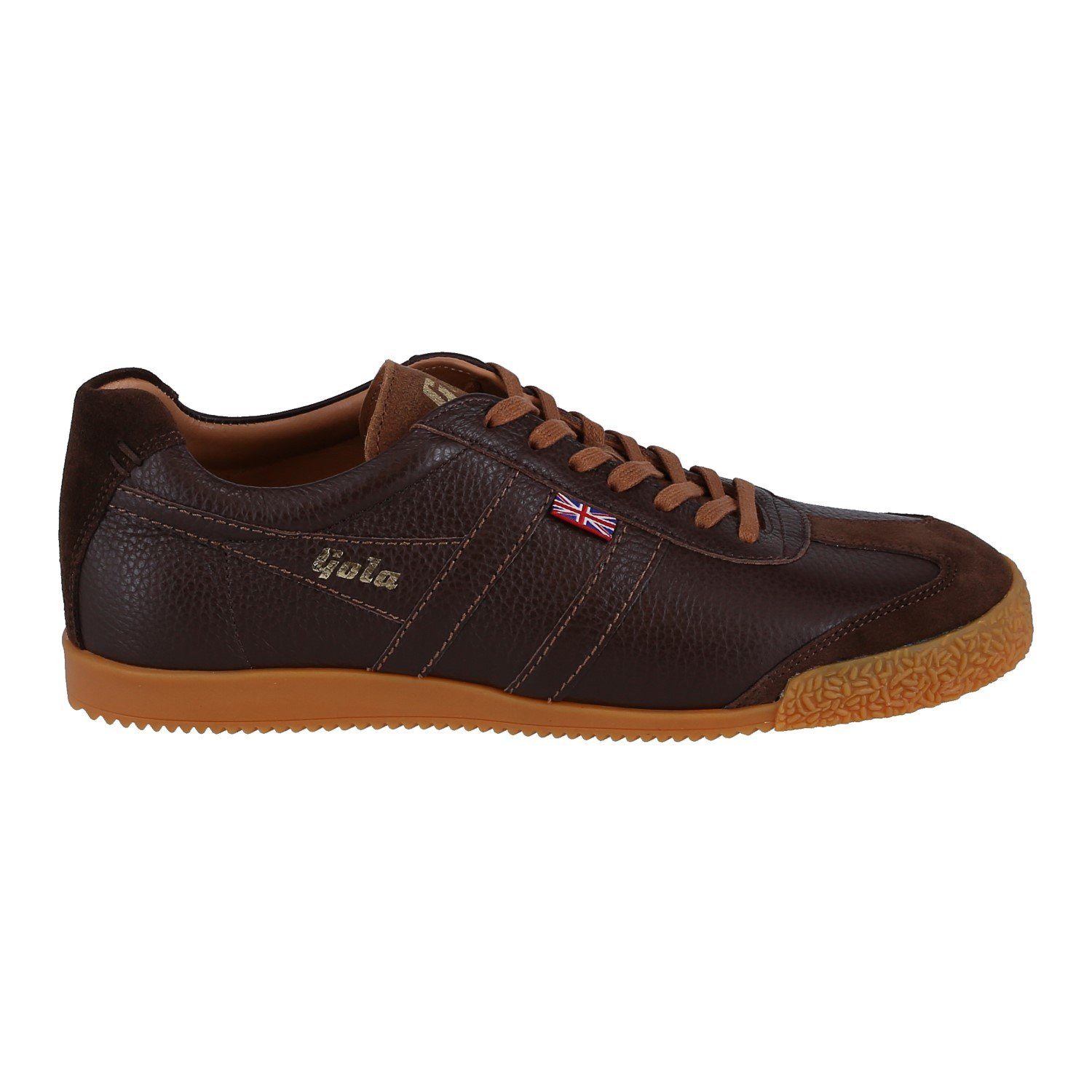 Gola Harrier Leder Windsor - Made in England - braun Herren Sneaker