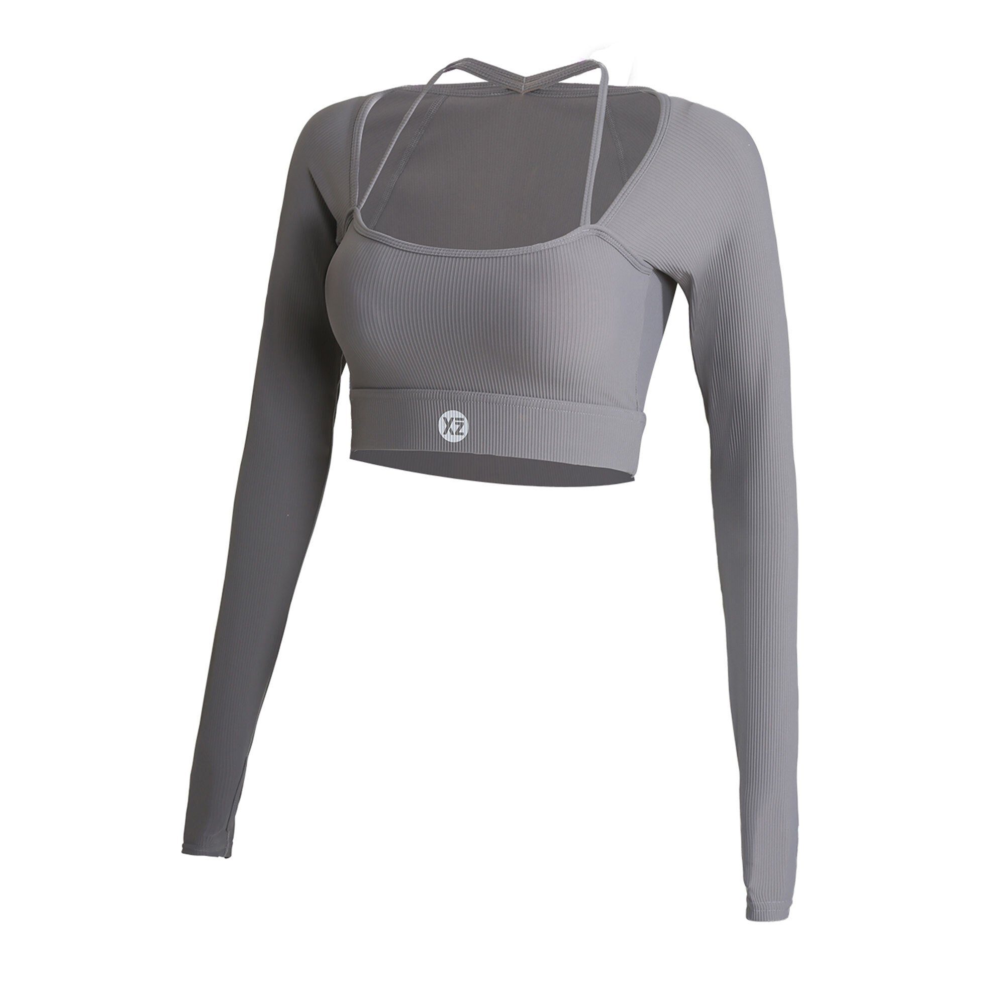 YEAZ Yogatop CLUB LEVEL Long Top (1-tlg) Perfekt für Workouts, Yoga, Fitness & Joggen