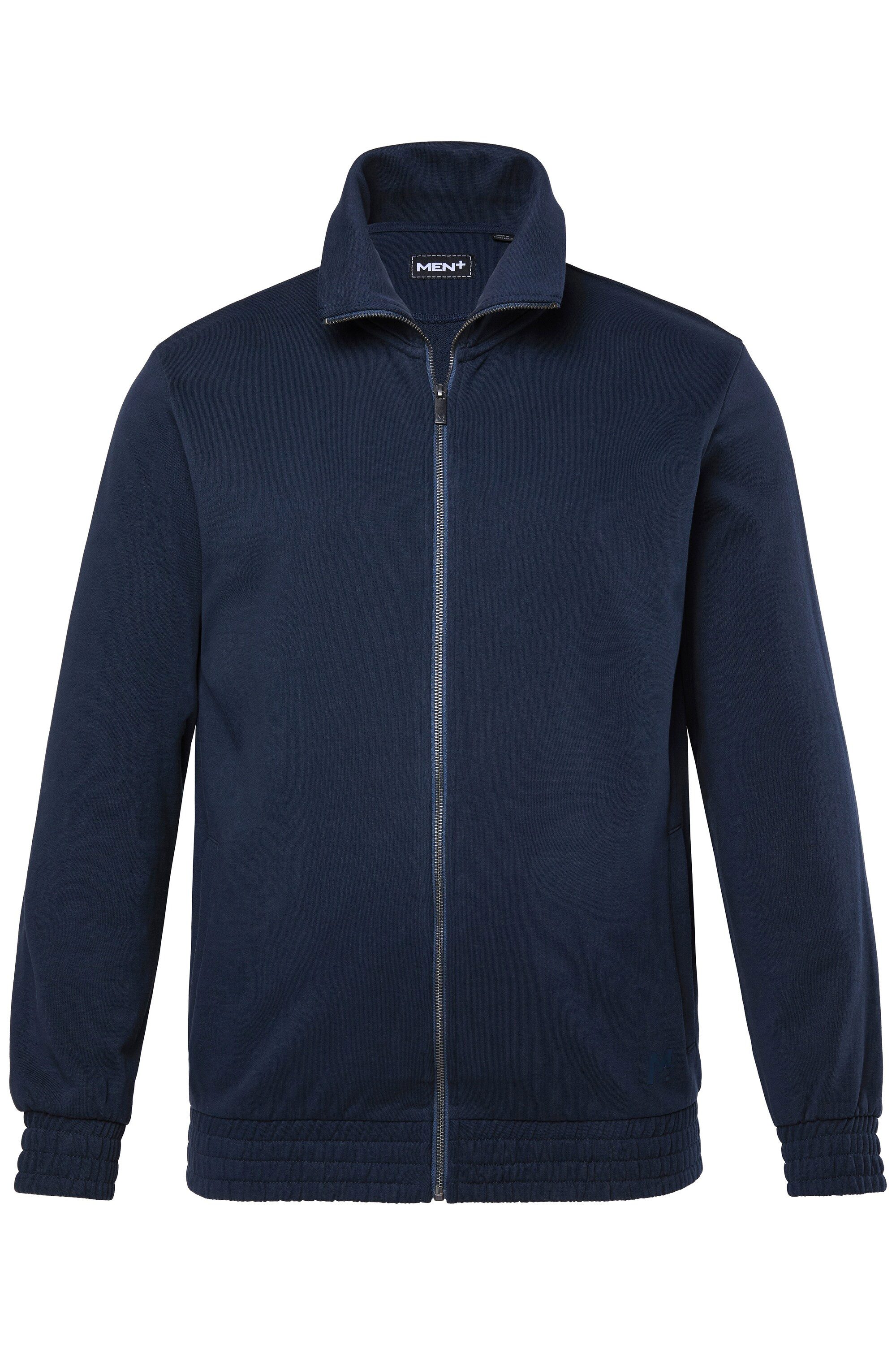 Men Plus Fleecejacke Sweatjacke Stehkragen Zipper 2 Taschen günstig online kaufen