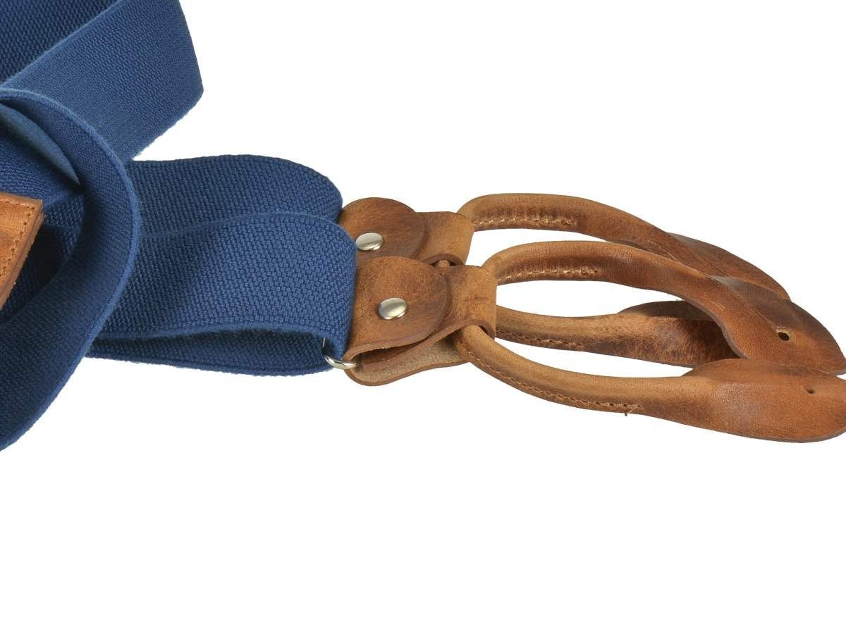 35mm Belts für royal blau LLOYD mit Bandbreite, Herren, breit Holländer, Men’s Hosenclips, Casuals Hosenträger