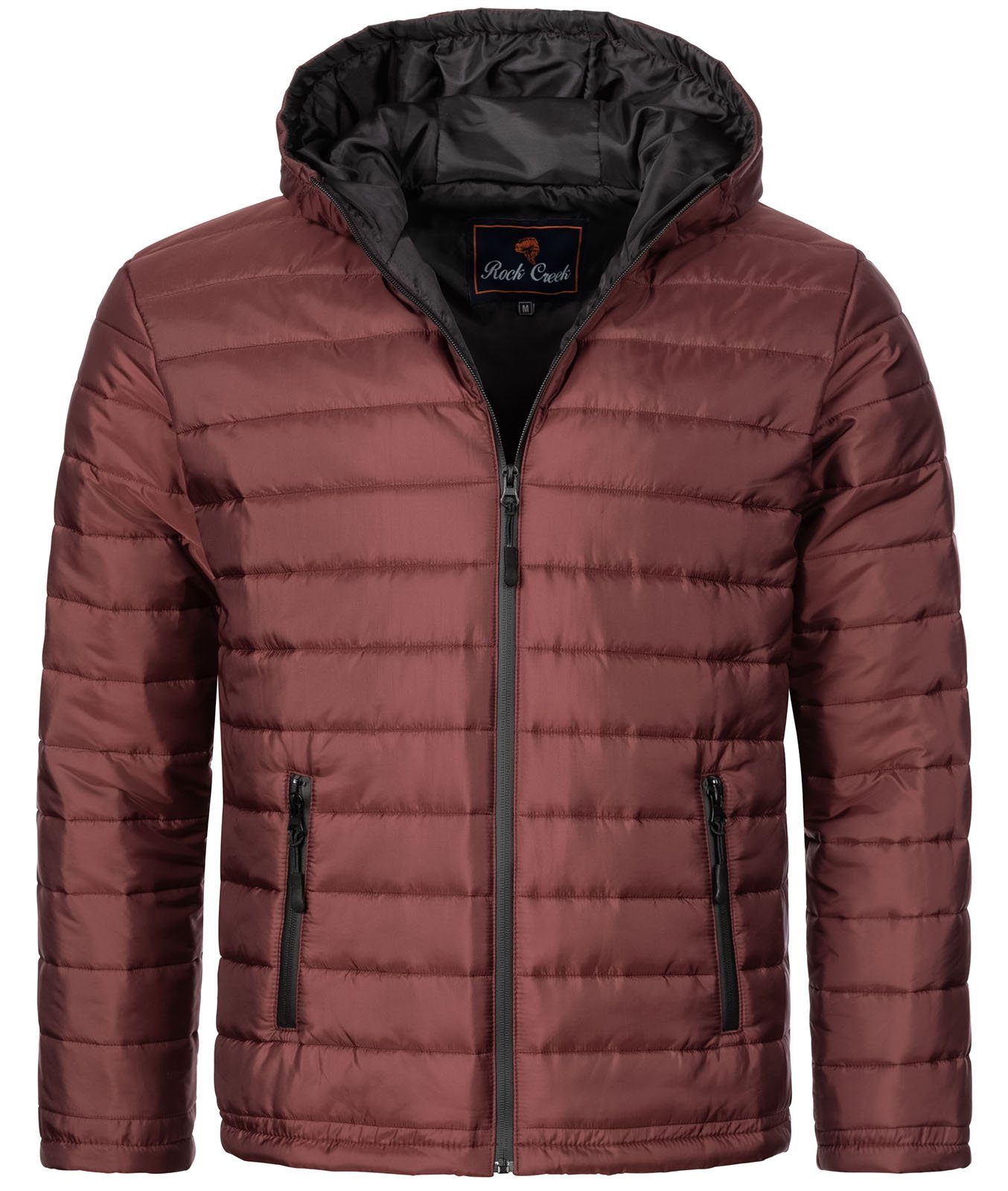 Rock Creek Steppjacke Herren Steppjacke H-277 Weinrot