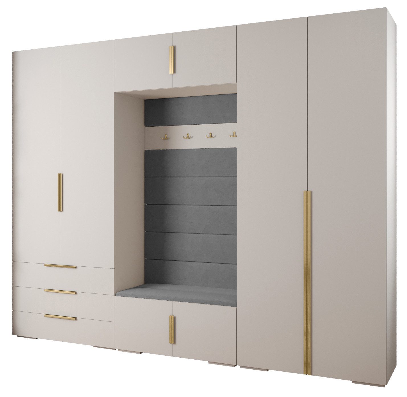 ABIKS MÖBEL Kompaktgarderobe INOVA 1 SATZ günstig online kaufen