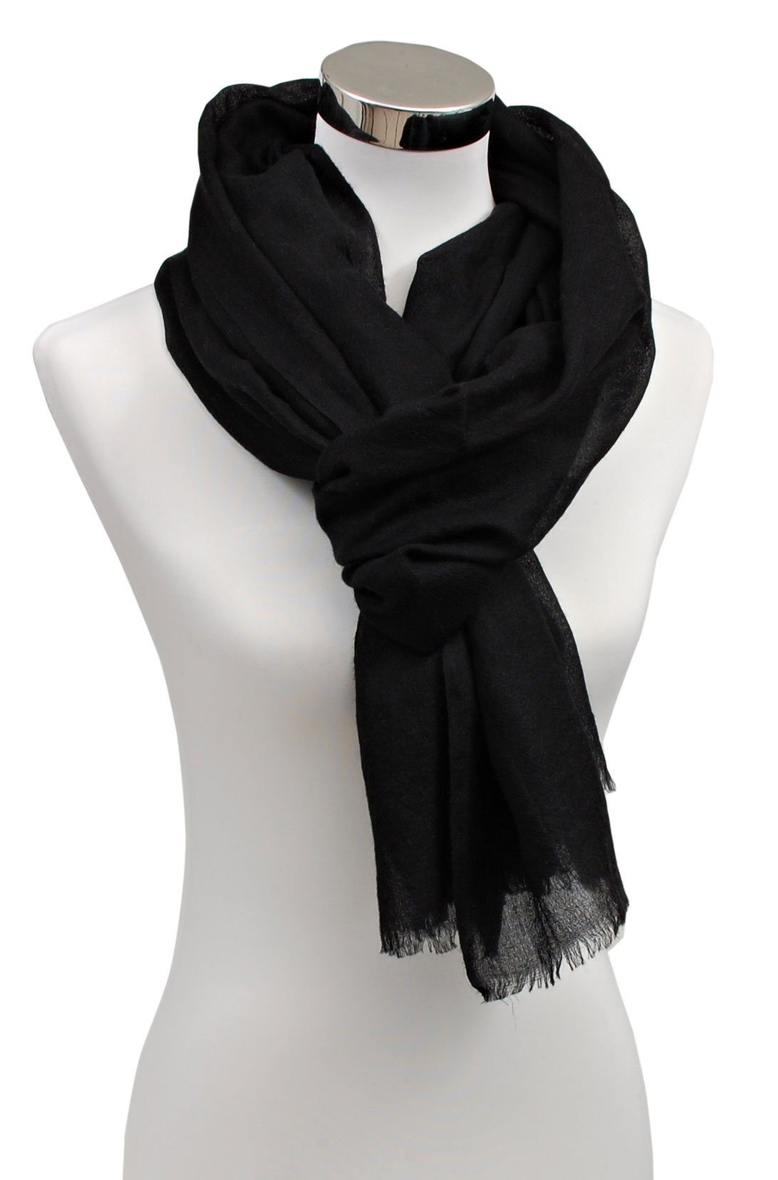 Bovari Kaschmirschal Kaschmir Schal Damen - 100% Kaschmir - extra leicht / extra dünn, - Premium Cashmere - hauchzarter Sommerschal - 200 x 70 cm – Bild 3 von 5