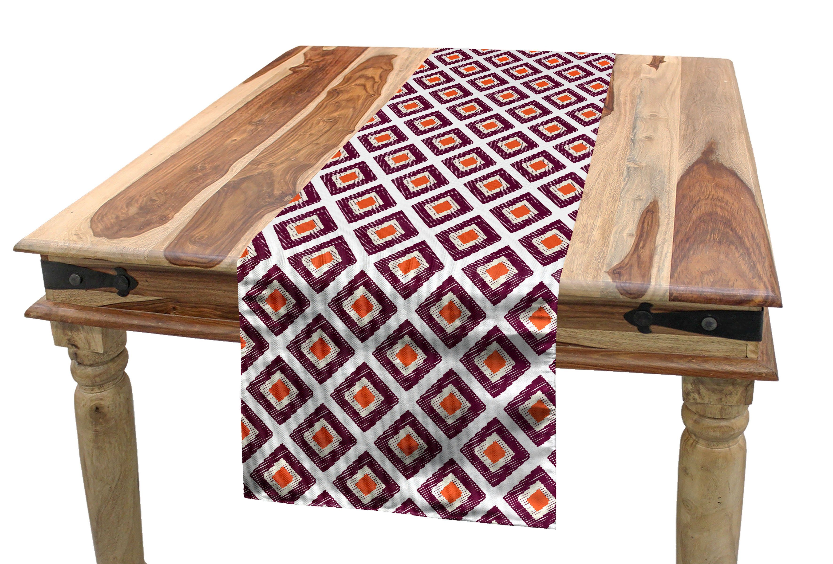Abakuhaus Tischläufer Grafik-Druck Triangles Tischläufer, Küche Rechteckiger Geometrisch Dekorativer Esszimmer