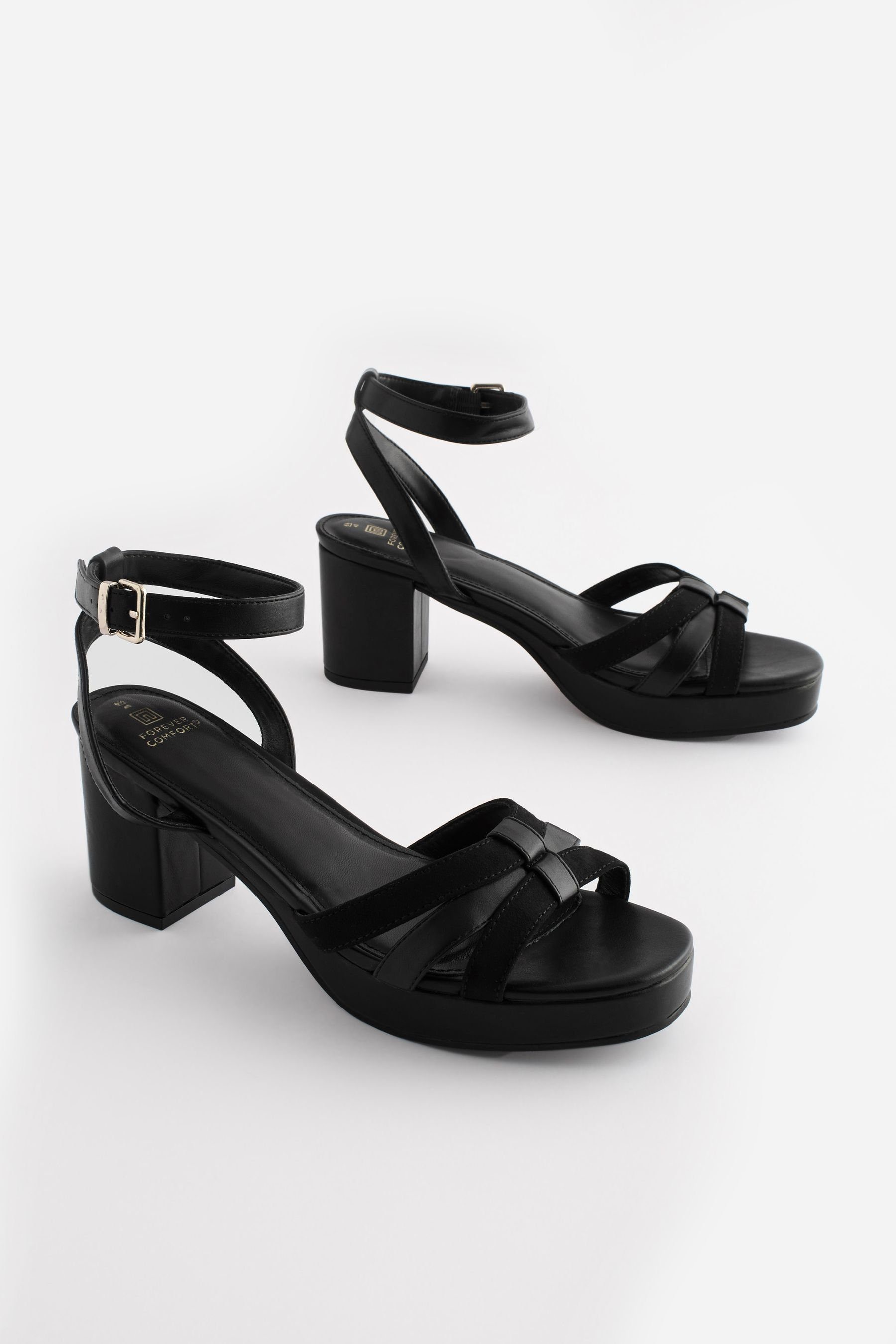 Next Forever Comfort® Niedrige Keilabsatzschuhe Plateausandaletten (1-tlg)