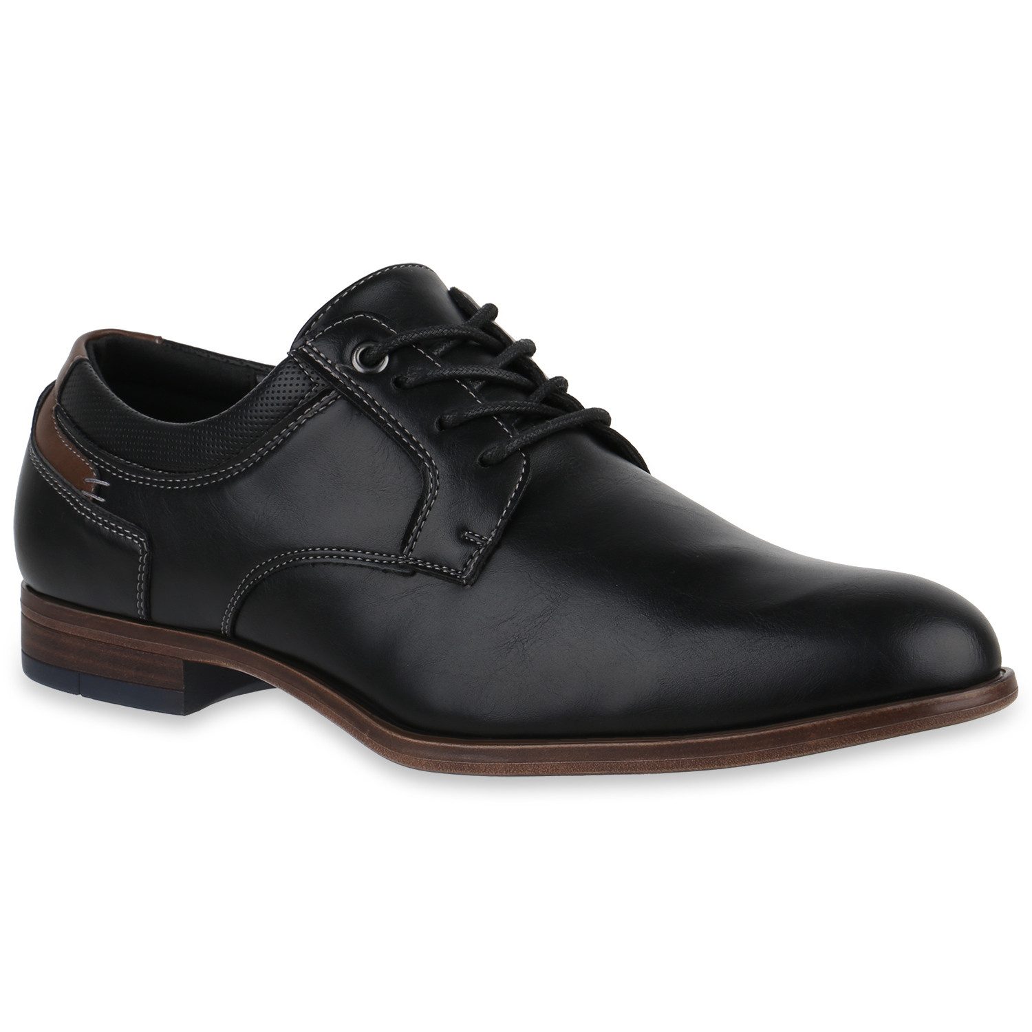 VAN HILL 841877 Budapester Herren Klassische Schnürer Elegant Business Holz günstig online kaufen