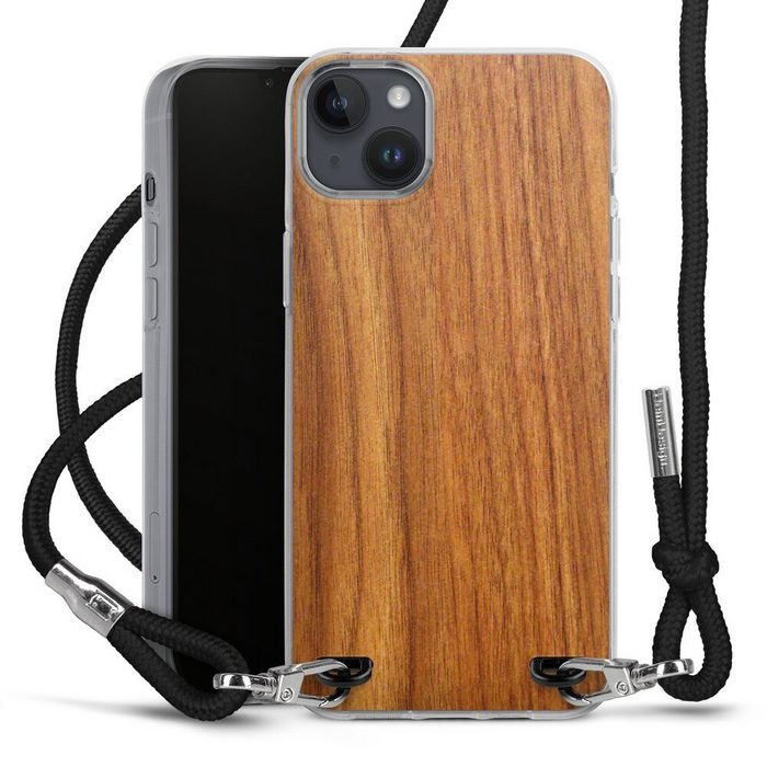 DeinDesign Handyhülle Holzoptik Lärche Holz Lärche Apple iPhone 14 Plus Handykette Hülle mit Band Case zum Umhängen