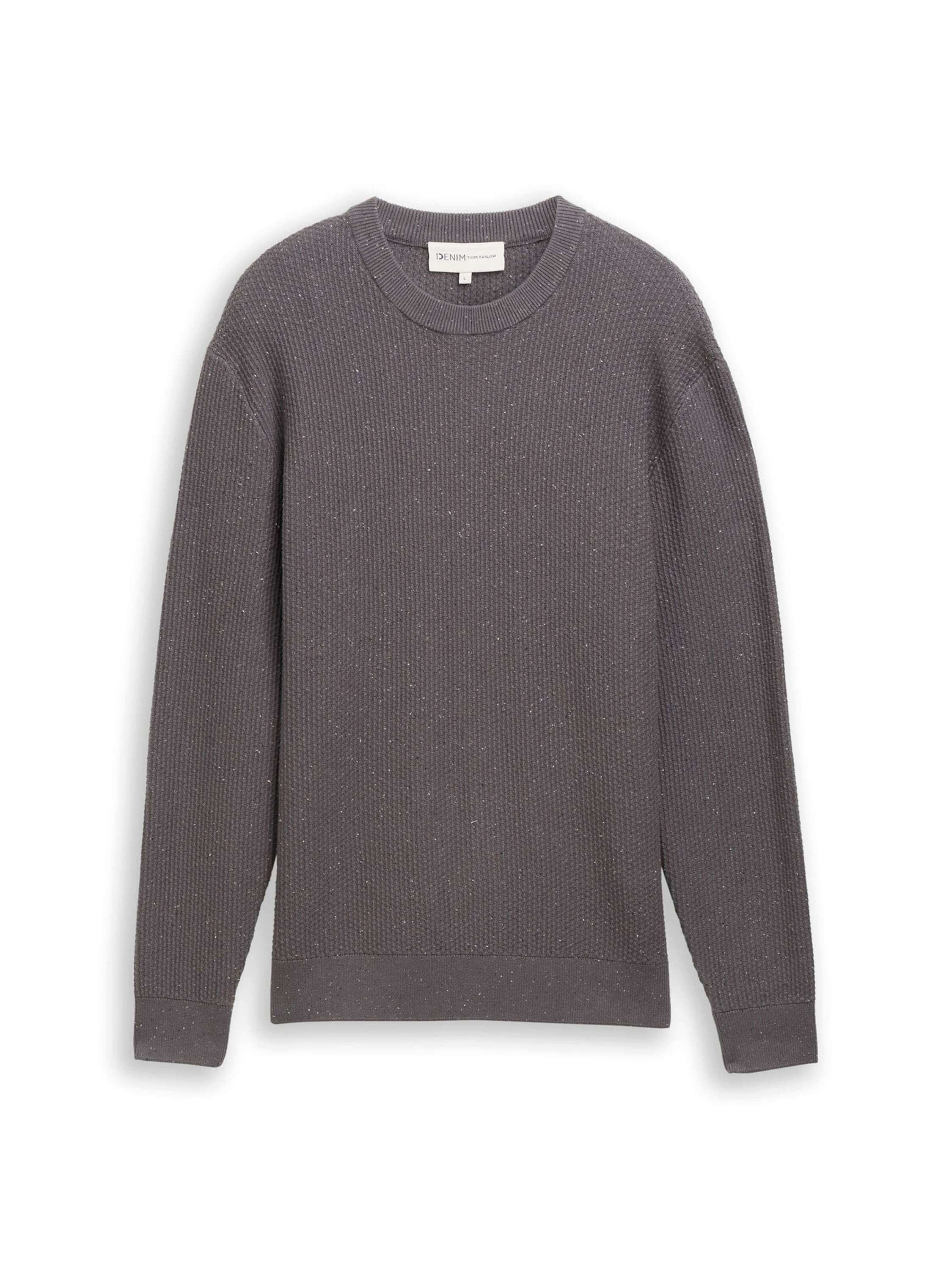 TOM TAILOR Denim Rundhalspullover (1-tlg)