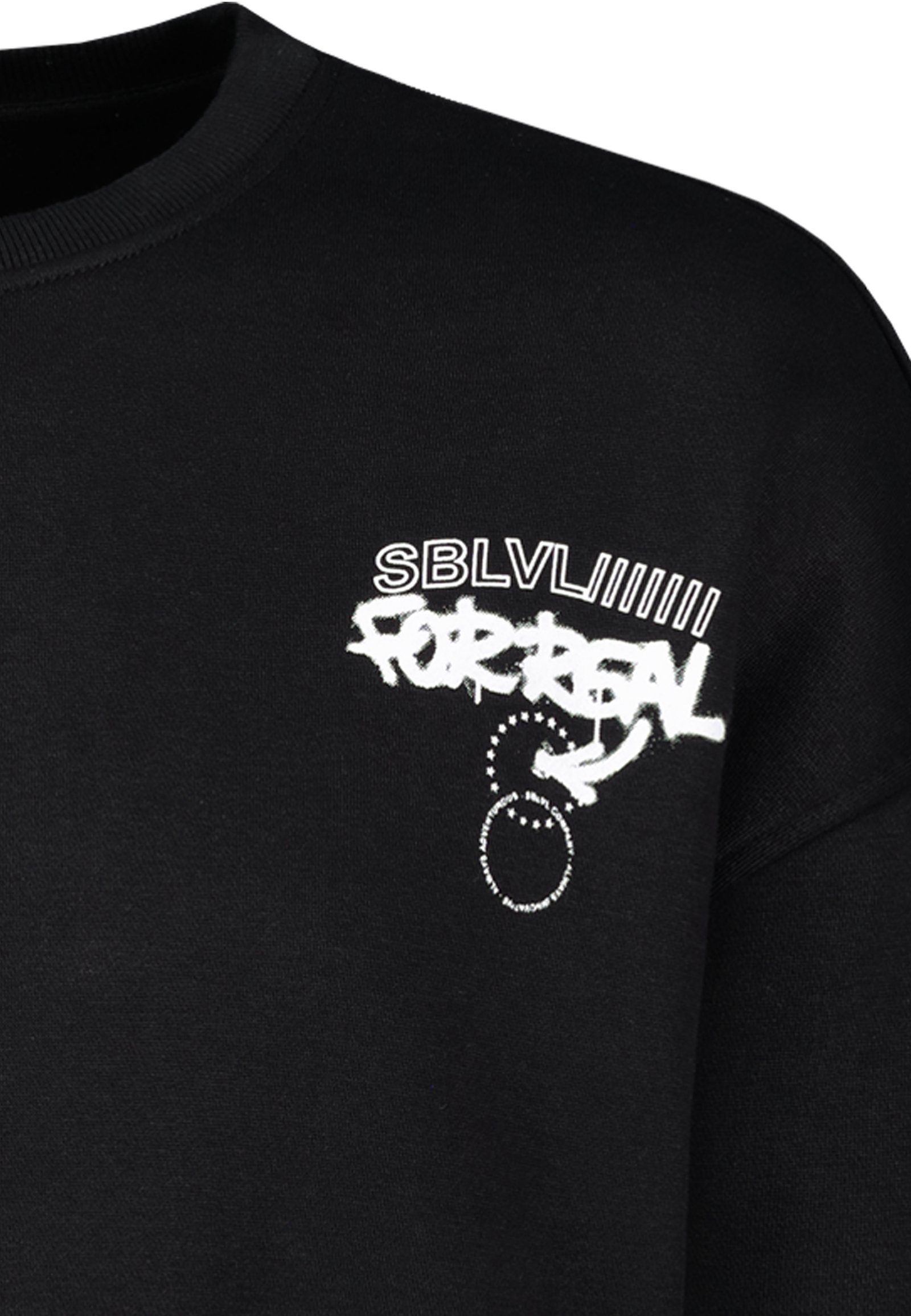 SUBLEVEL Sweatshirt Sweatshirt mit black Rückenaufdruck