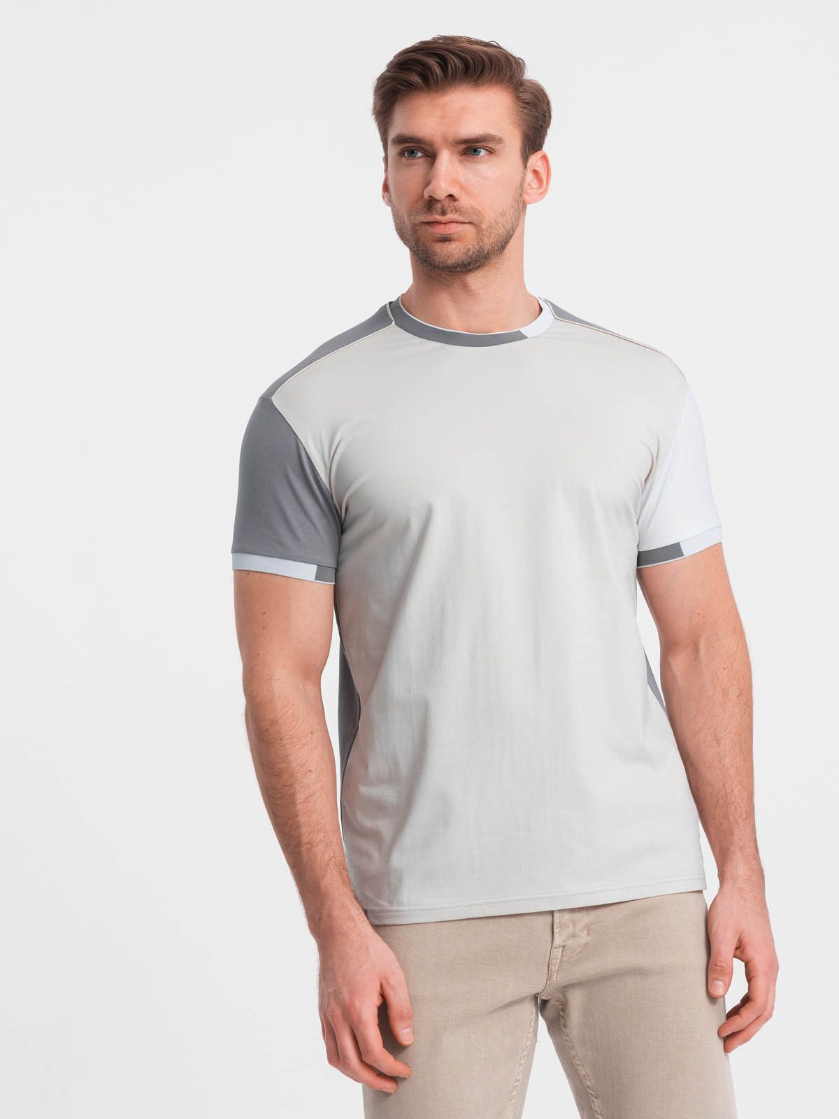 OMBRE T-Shirt Herren-T-Shirt aus Elastan mit günstig online kaufen