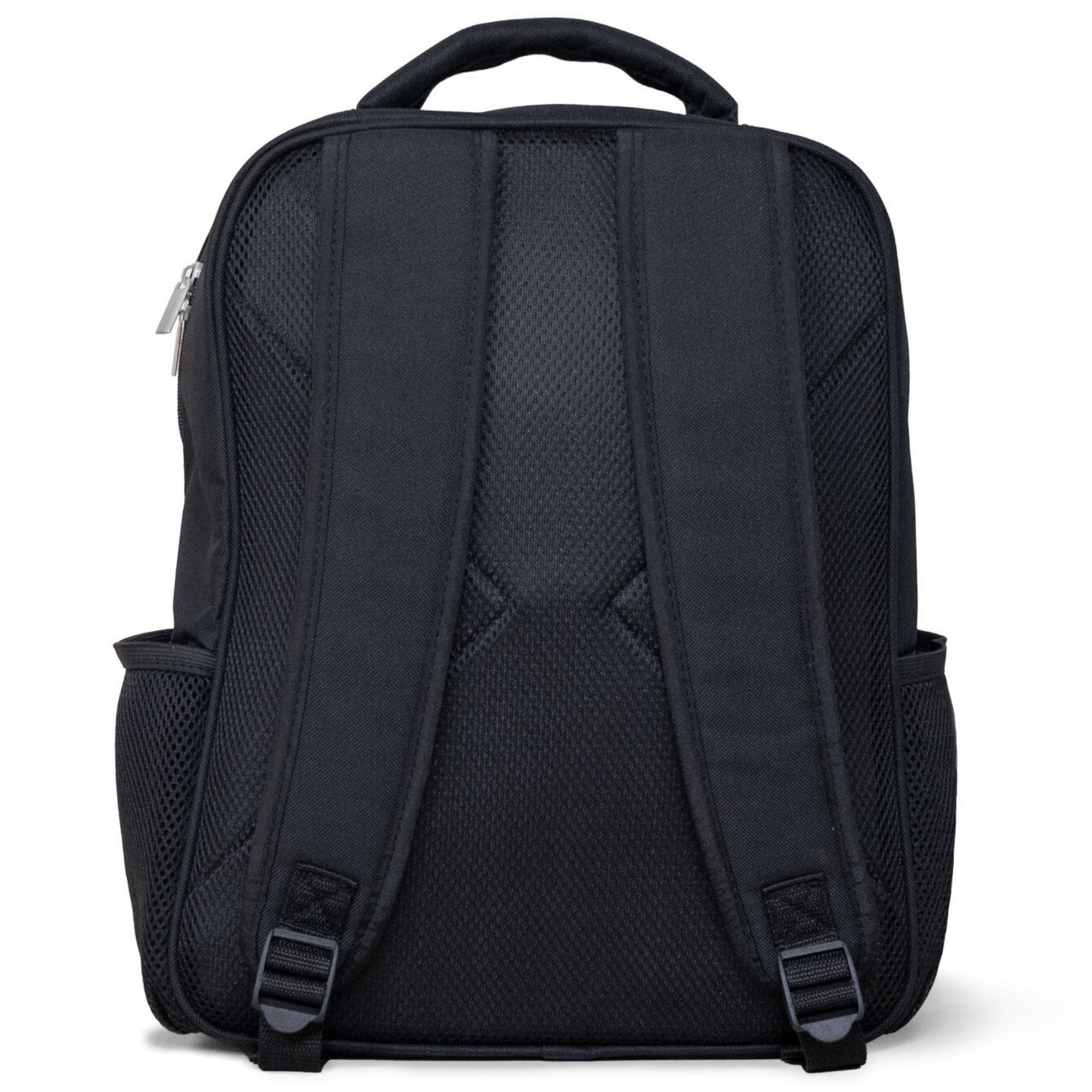 NoBoringSuitcases.com© Rucksack Katze umgeben von beigen Punkten, Kinderrucksack Schwarz, Schulrucksack, Freizeitrucksack Jungen Mädchen