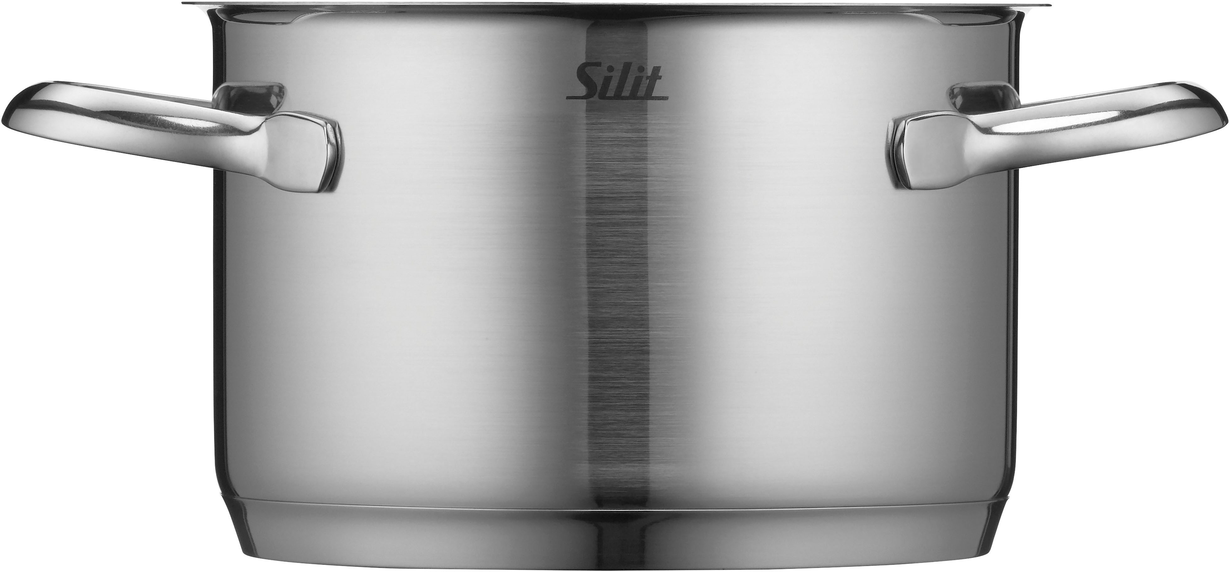 Silit Kochtopf Achat, Edelstahl 18/10 (2-tlg), rostfrei, Silitherm-Allherdboden, induktionsgeeignet