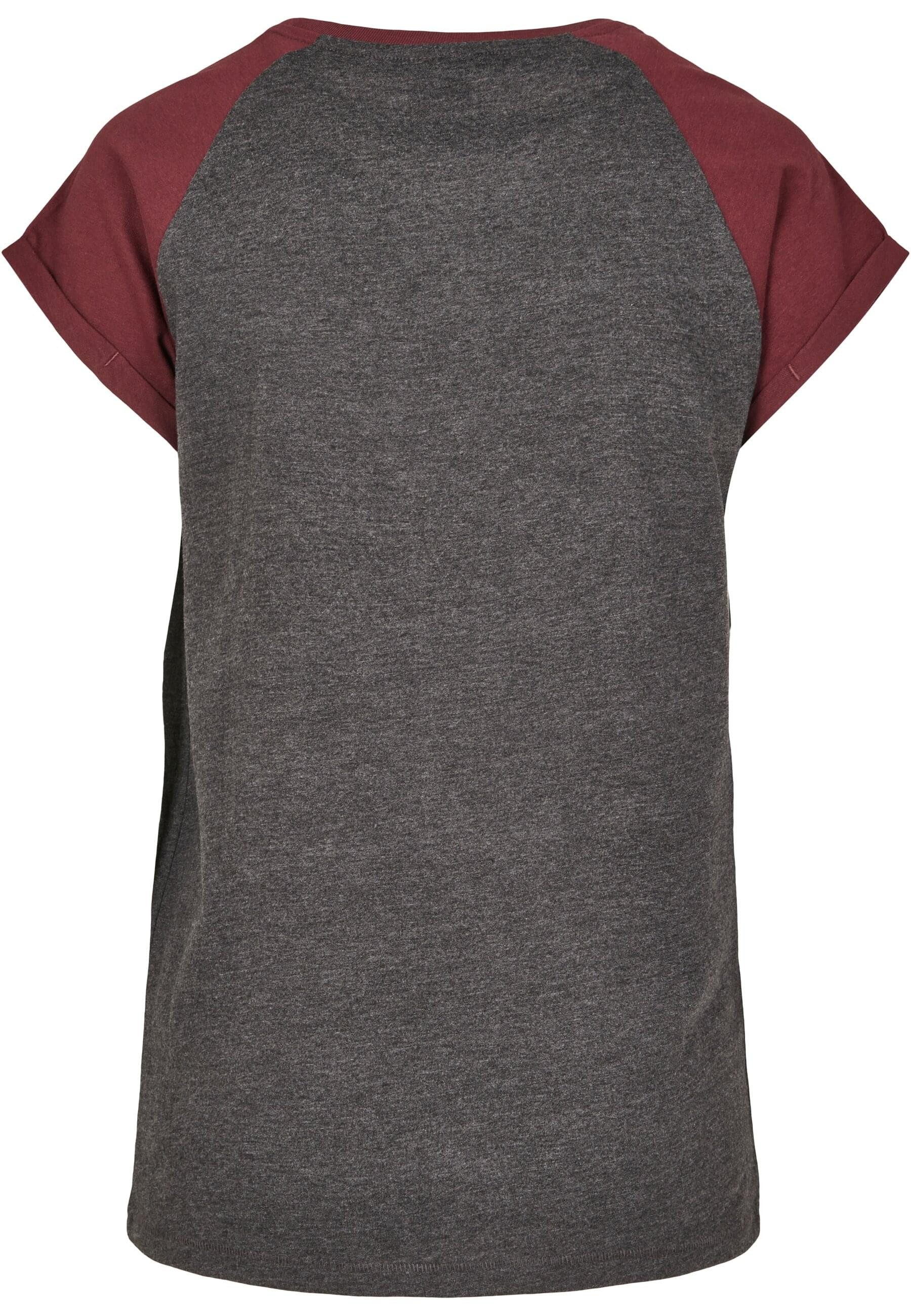 URBAN CLASSICS Kurzarmshirt Urban Classics Damen Ladies Contrast Raglan Tee günstig online kaufen