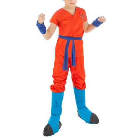 GalaxyCat Kostüm Dragon Ball Z Goku Kinderkostüm, Super Saiyajin, Super Saiyajin Blue Kinder Kostüm
