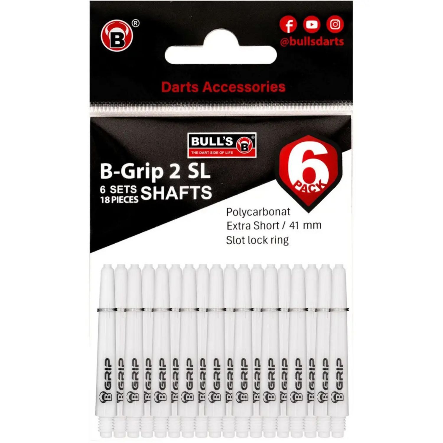 Embassy Spiel BEAZD 6P-B-Grip-2 SL Sh. Gr. M, weiß KS