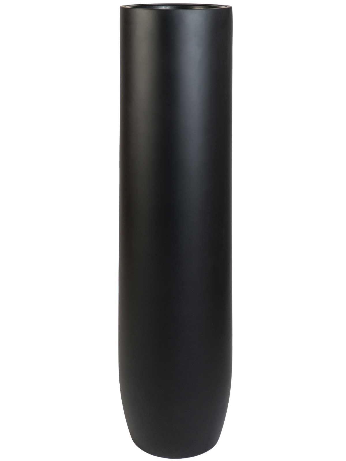 VIVANNO Bodenvase Fiberglas SOLERIO Rund - Schwarz Matt (1 St), 33x120 cm