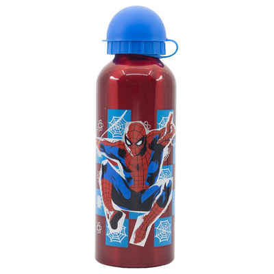 MARVEL Trinkflasche Marvel Spiderman ALU - Sportflasche Wasserflasche 530 ml