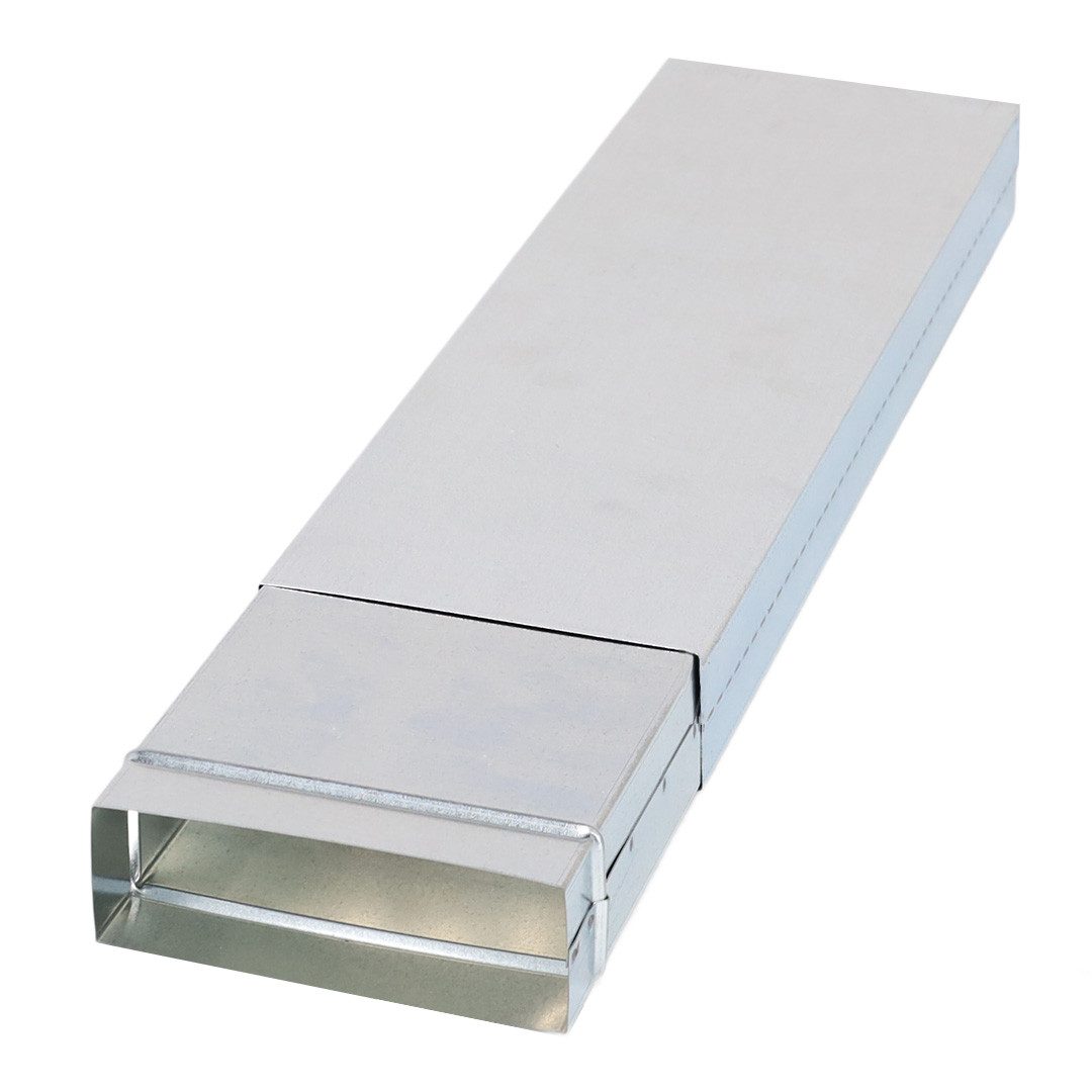 Subtiel Lüftungsschacht Flachkanal teleskopisch, 15x50x5 cm