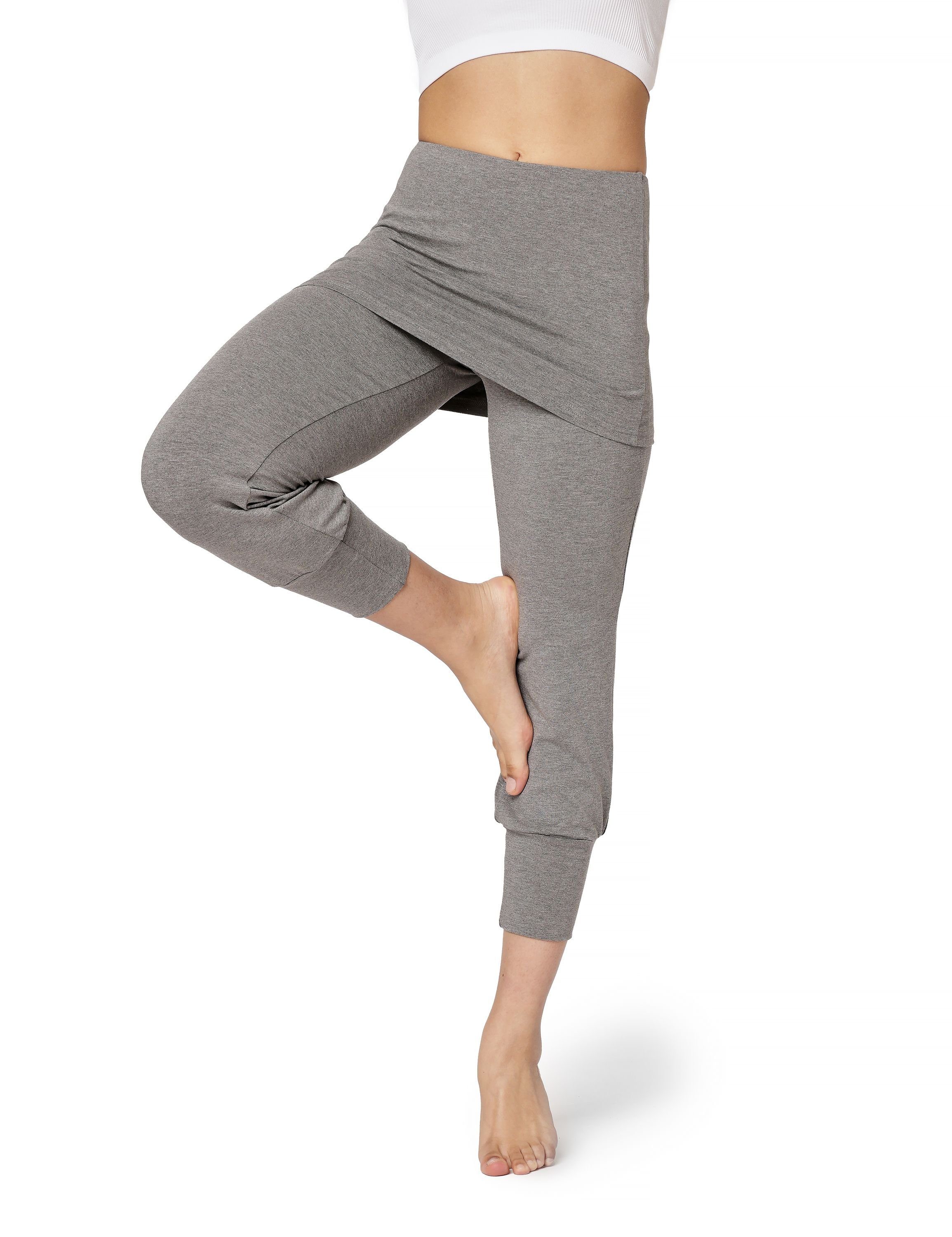 Bellivalini Leggings Yoga Leggings Damen Yogahose mit Rock 3/4 BLV50-276 (1-tlg) mit Rock