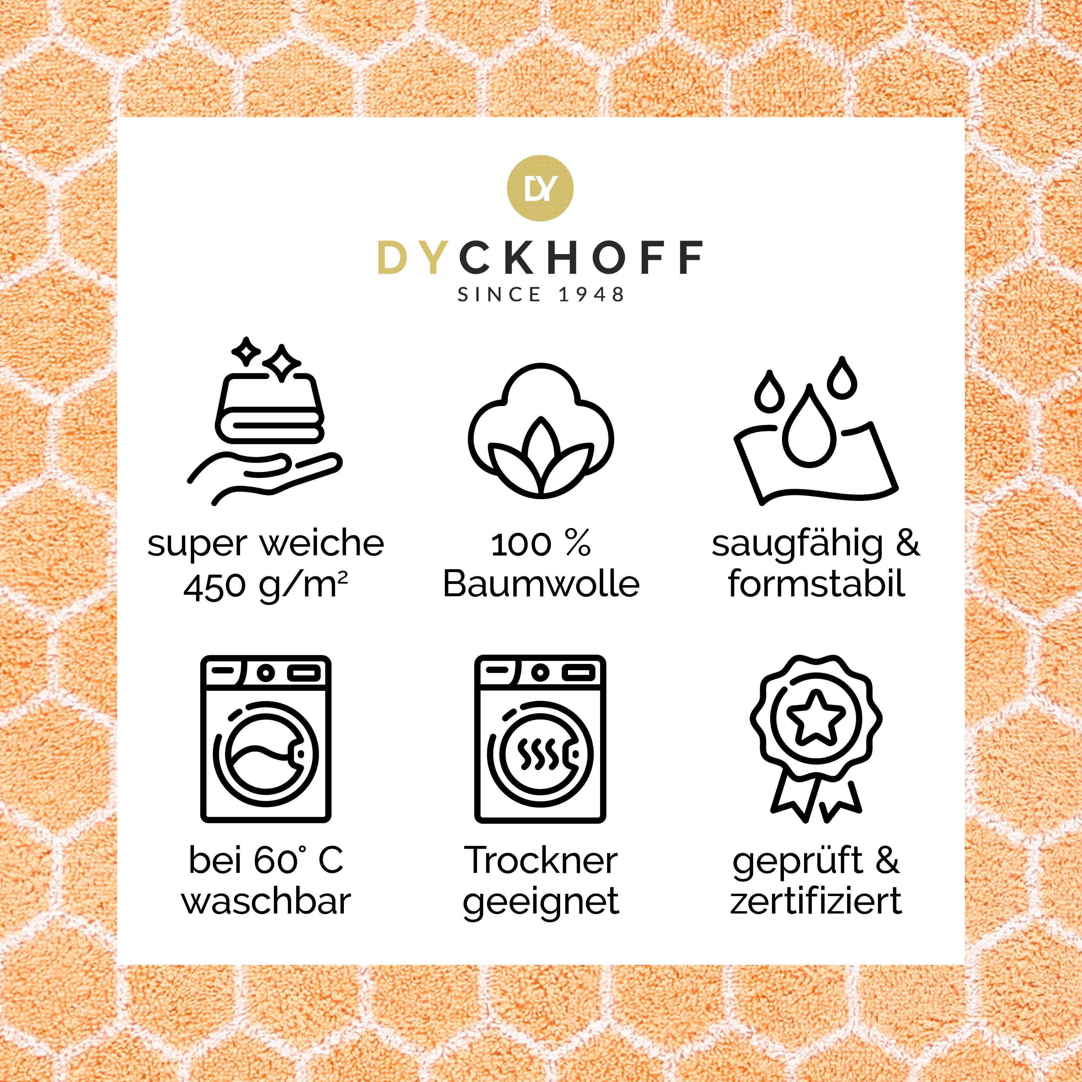 Dyckhoff Handtuch Set Pure Natural Honey, Frottier (Set, 6-St), BIO Baumwolle, GOTS – Bild 5 von 5