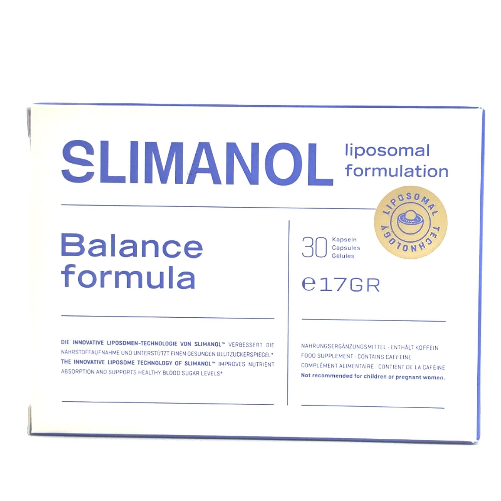 Slimanol Slimanol Kapseln, 30 St., 17 g, 100% Natürlich - Liposomal