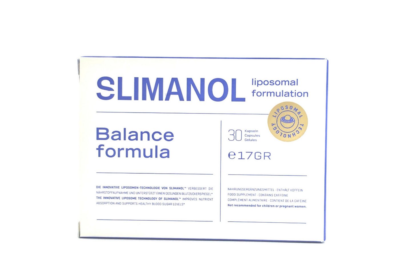 Slimanol Slimanol Kapseln, 30 St., 17 g, 100% Natürlich - Liposomal