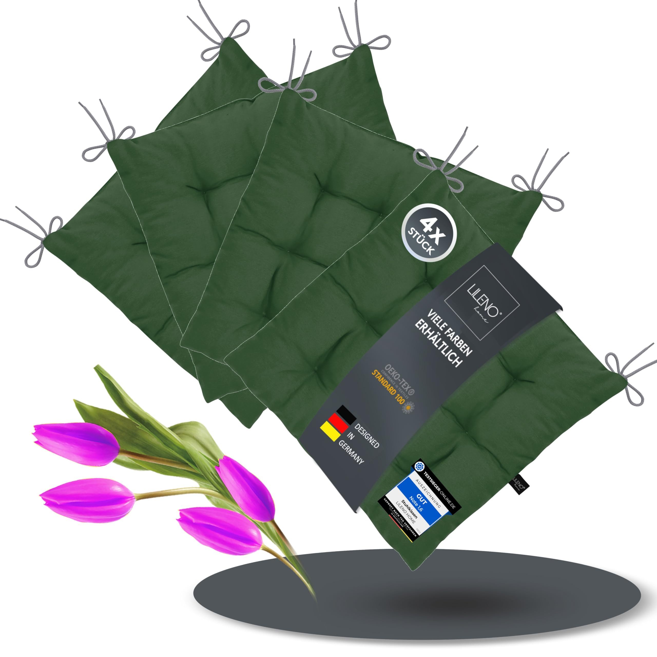 LILENO HOME Stuhlkissen Sitzkissen für Gartenstuhl, günstig online kaufen