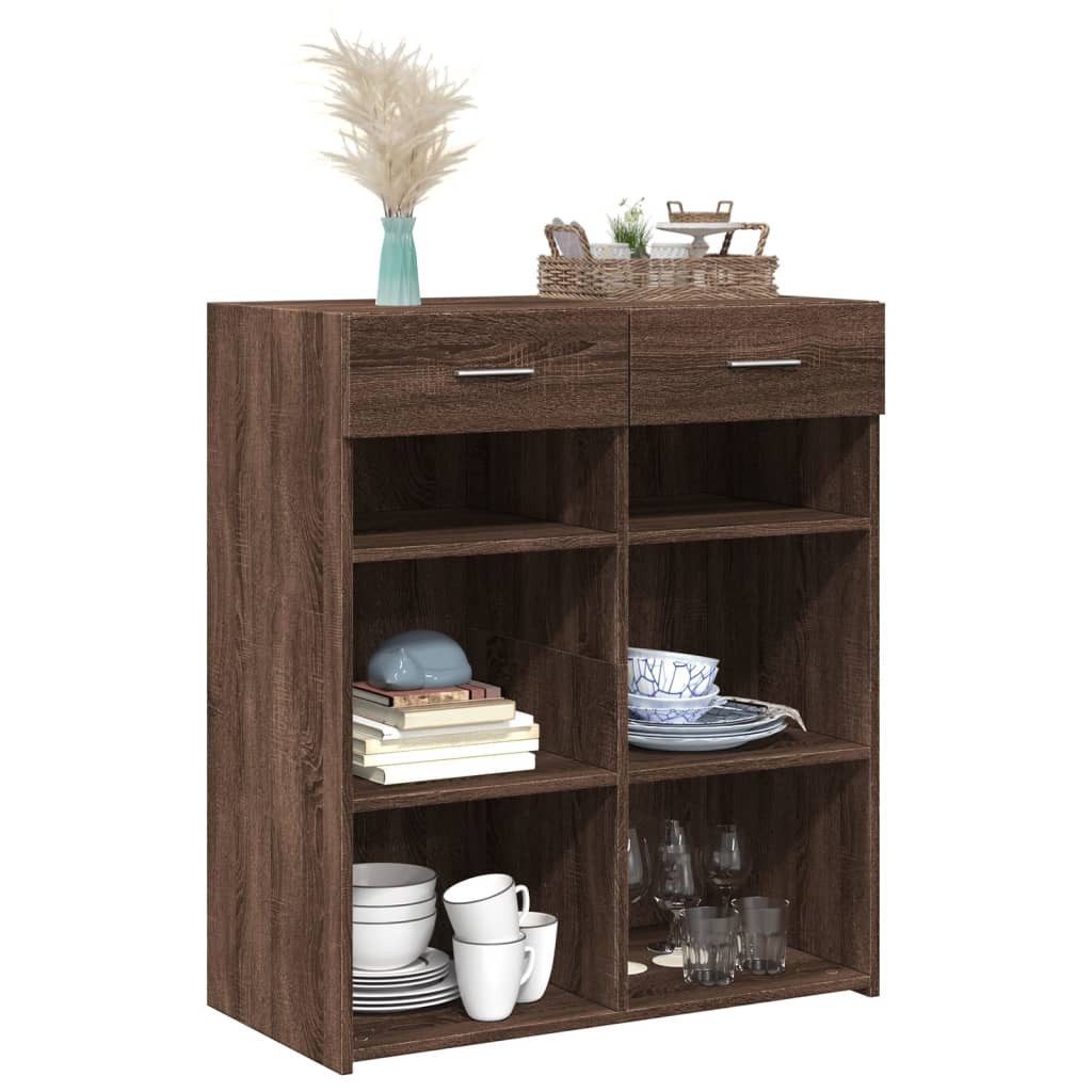vidaXL Sideboard Sideboard Braun Eichen-Optik 80x42,5x93 günstig online kaufen