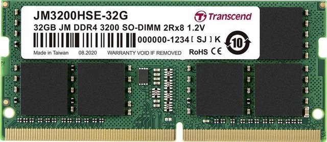 Transcend Transcend JetRAM Laptop Arbeitsspeicher Modul DDR4 32 GB 1 x 32 GB 32 Arbeitsspeicher  - Onlineshop OTTO