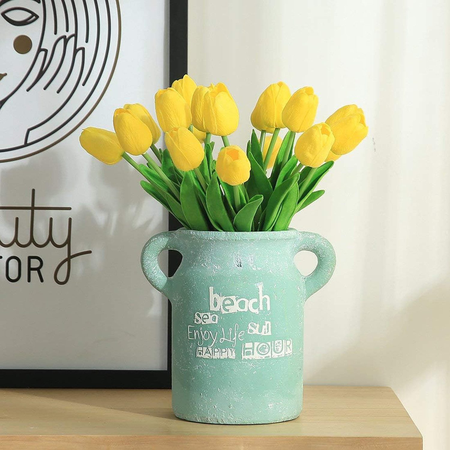 Kunstblume 10 Stück Künstliche Tulpe Blume günstig online kaufen