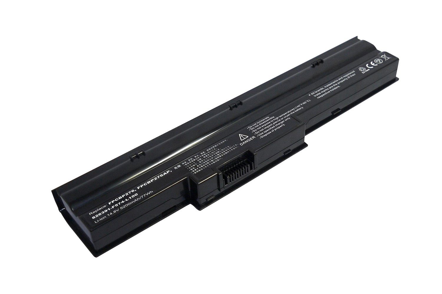 V PowerSmart FUJITSU NH751, für FPCBP276AP, FPCBP276, 14,80 S26391-F574-L100 Laptop-Akku Lifebook 5200mAh Li-ion