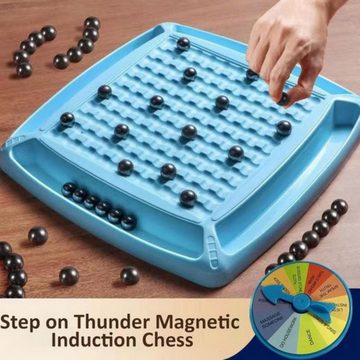 Coonoor Magnetspielbausteine Tisch-Magnetspiel,Reises Magnetisch spiel,Puzzle Checkers Spiel