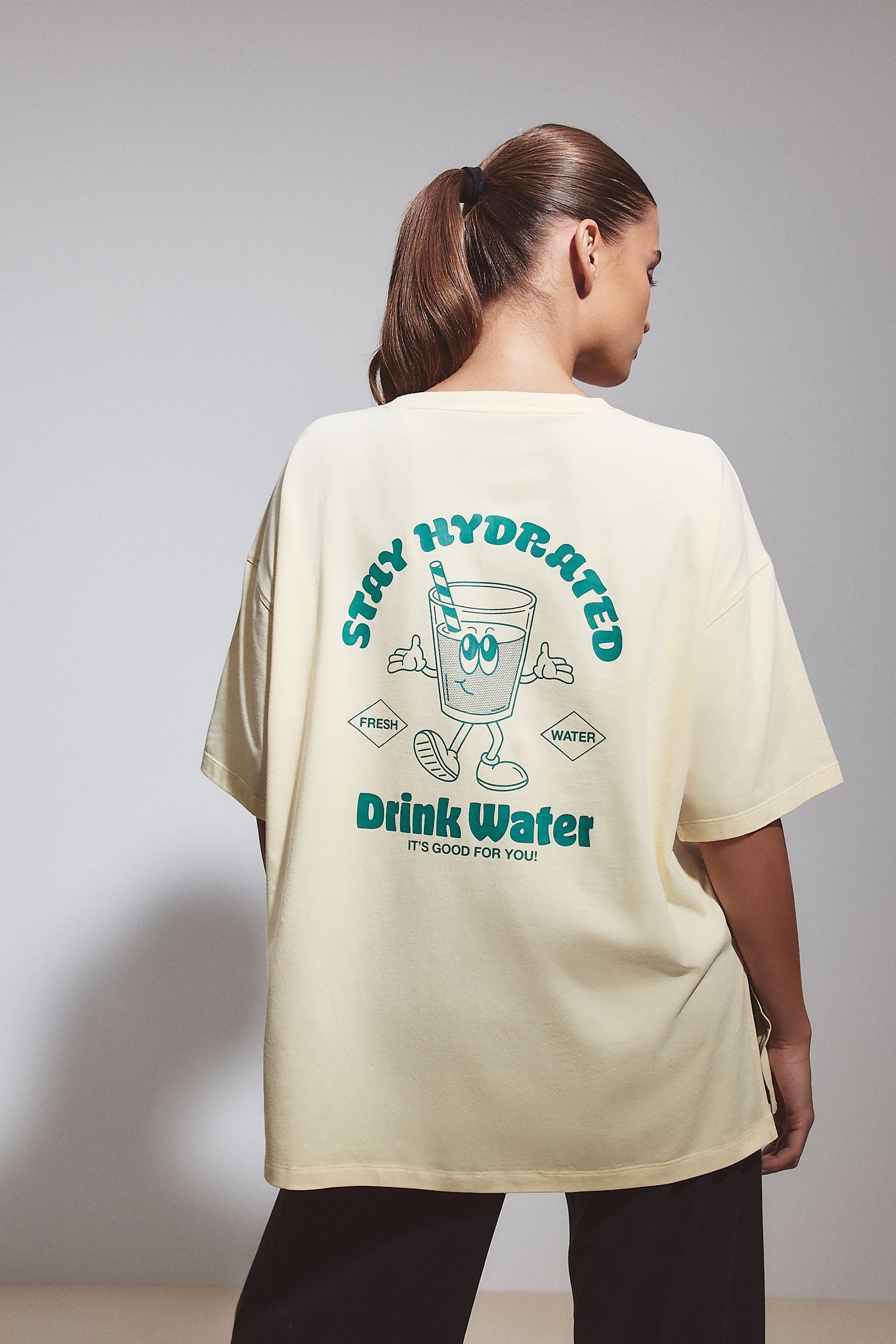Next T-Shirt Oversized Fit T-Shirt mit Grafik aus Baumwolle (1-tlg) günstig online kaufen