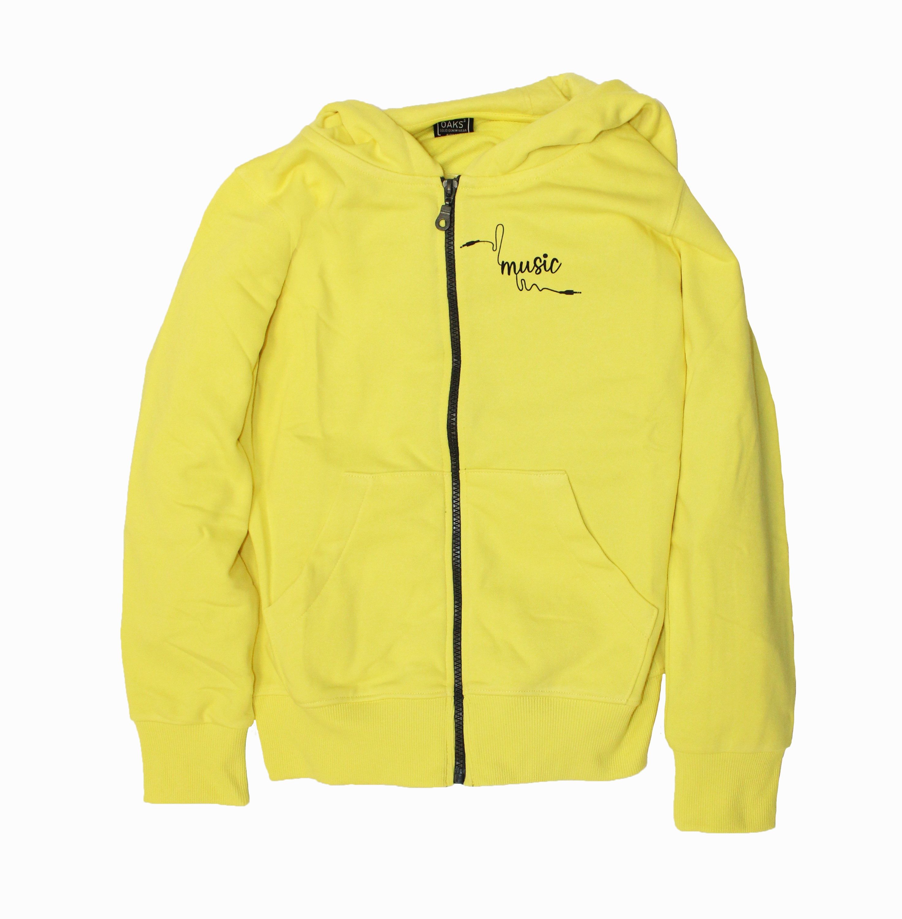 THREE OAKS Funktions-Kapuzensweatjacke J190283.Sweatshirt mit Kapuze und langen Ärmeln. Taschen vorne.