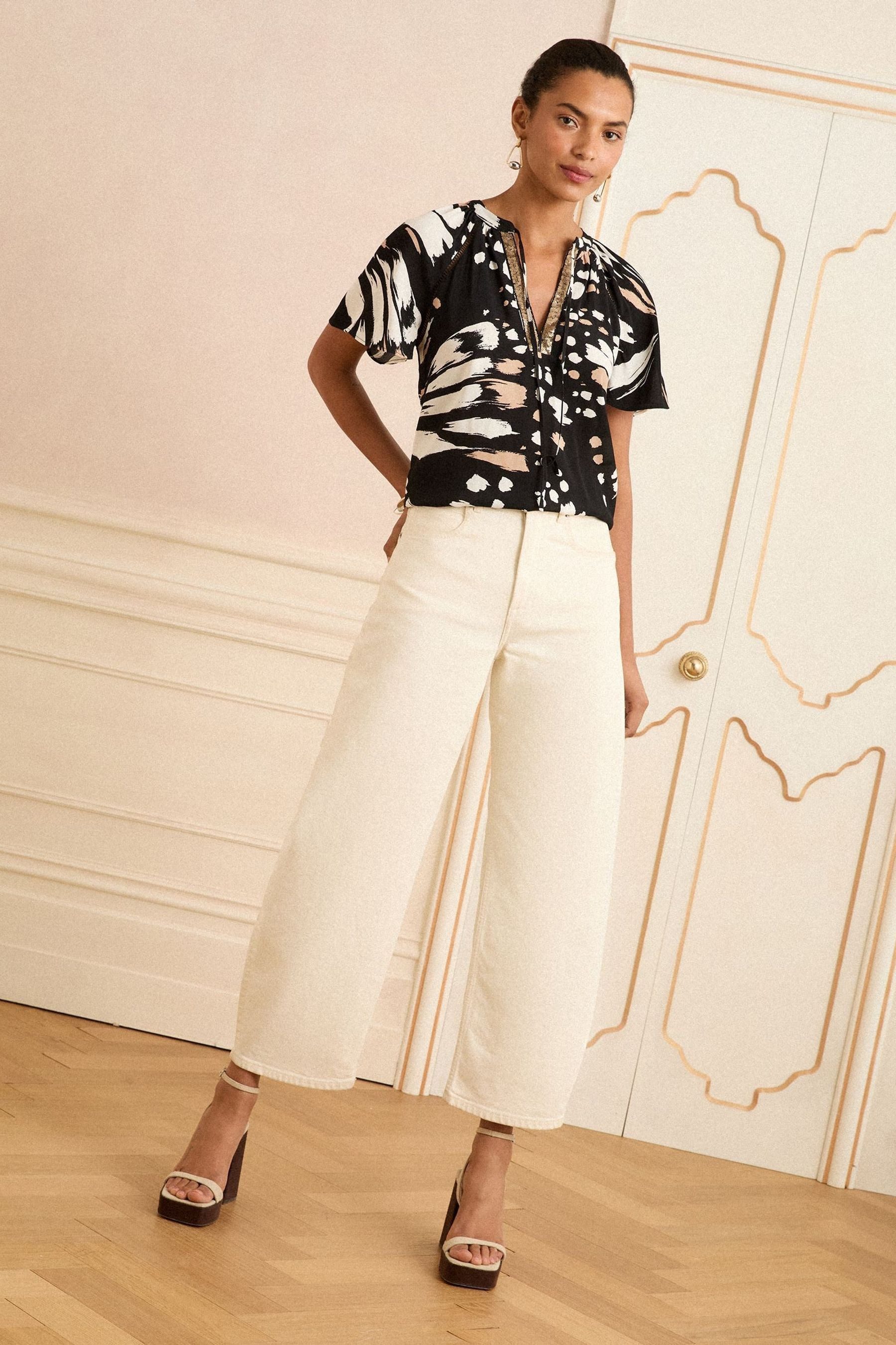 Love & Roses Paillettenshirt Love & Roses Bluse mit Pailletten, Regular (1-tlg)