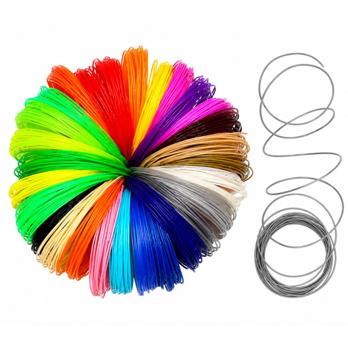 R2 Invest 3D-Drucker-Stift Filament Nachfüllset für 3D Stifte 100 m PLA Mehrfarbig 1,75 mm – Bild 4 von 4